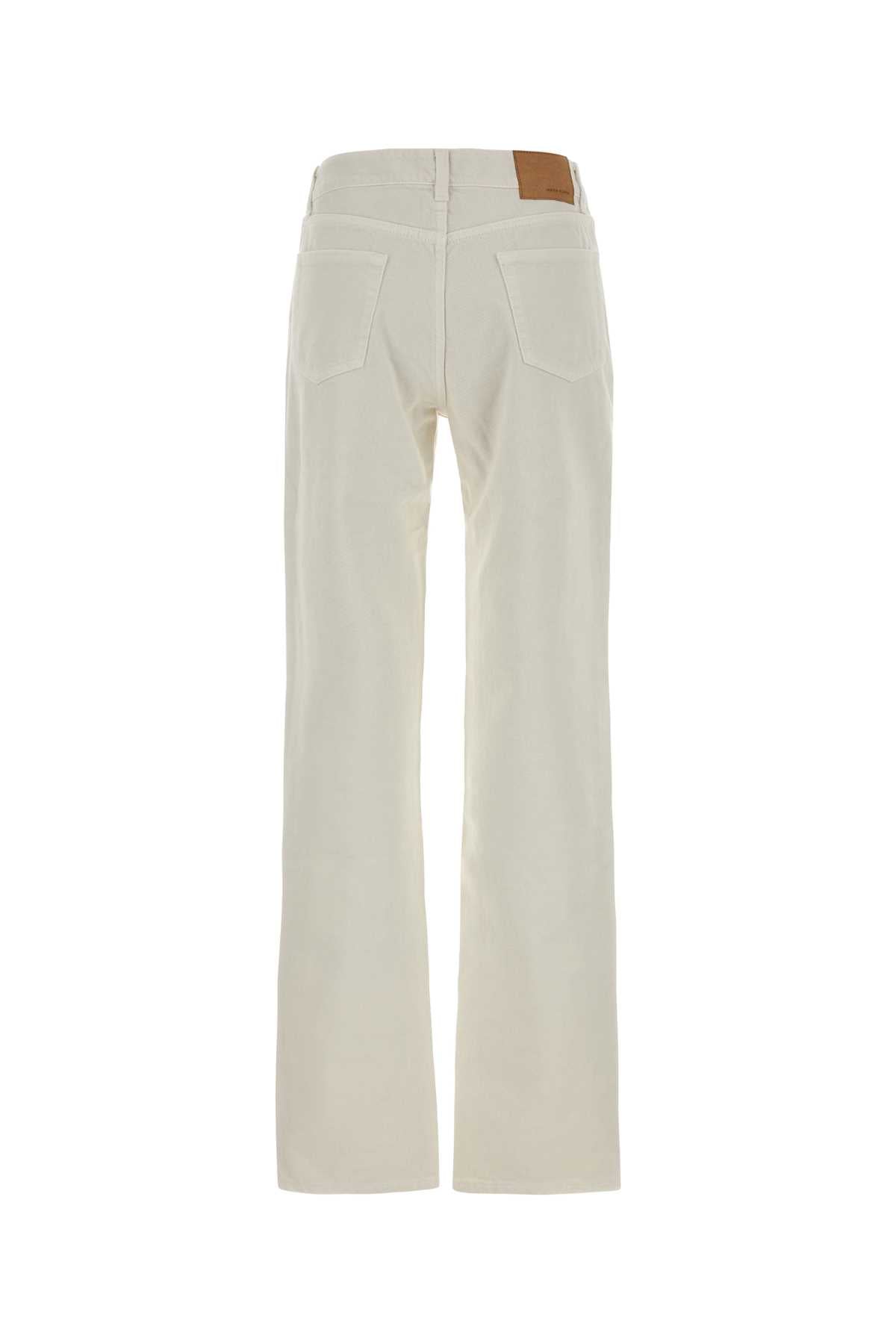 Magda Butrym Women White Denim Jeans MAGDA BUTRYM