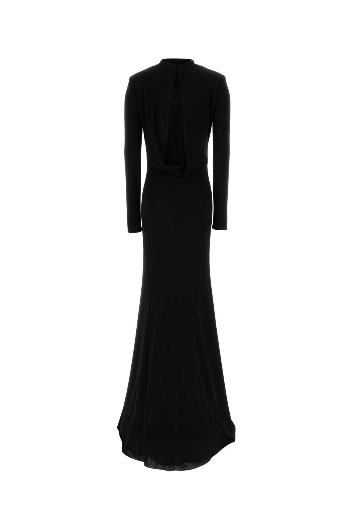 Tom Ford Women Black Crepe Long Dress TOM FORD