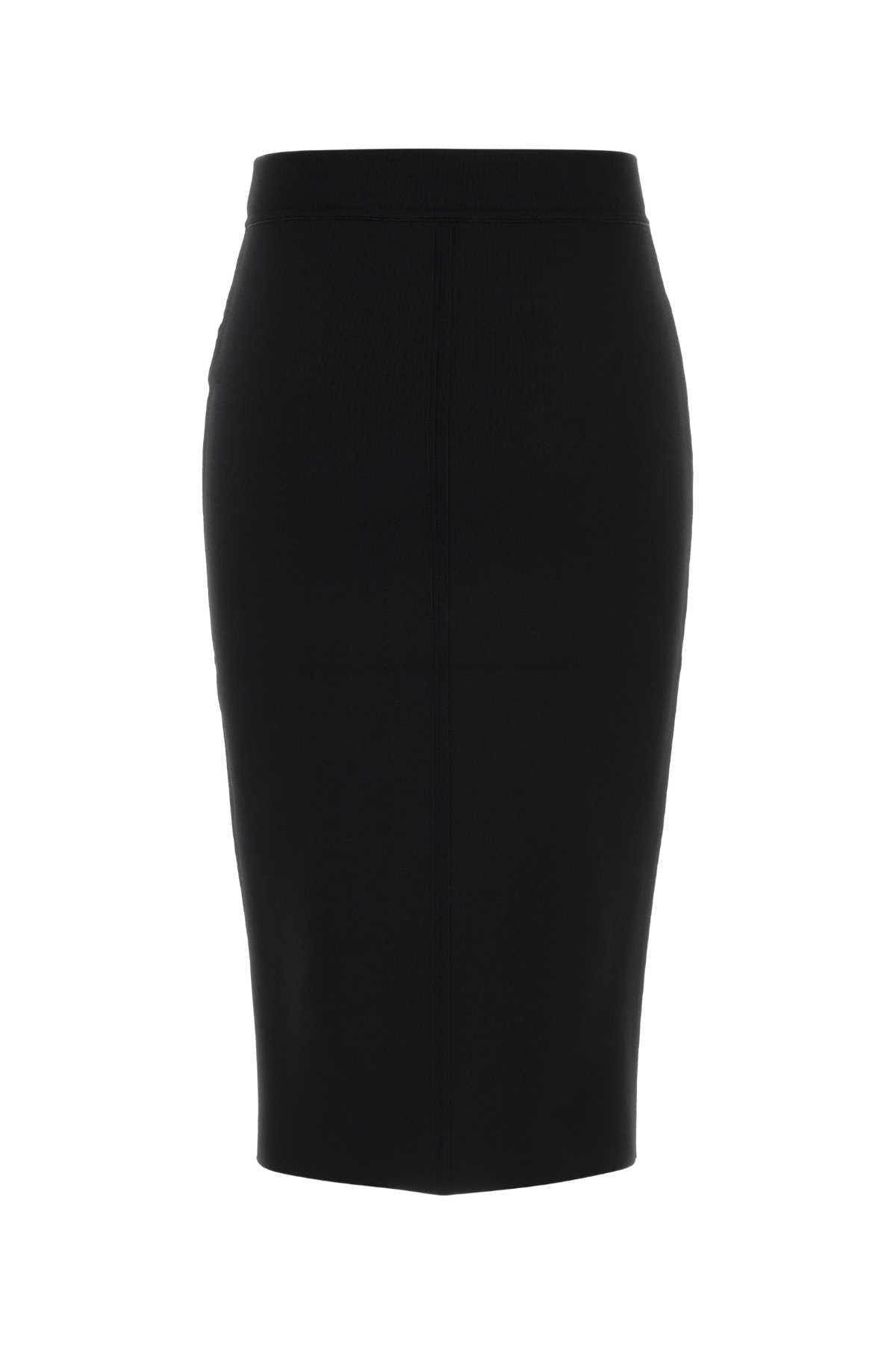 Tom Ford Women Black Stretch Viscose Blend Skirt TOM FORD