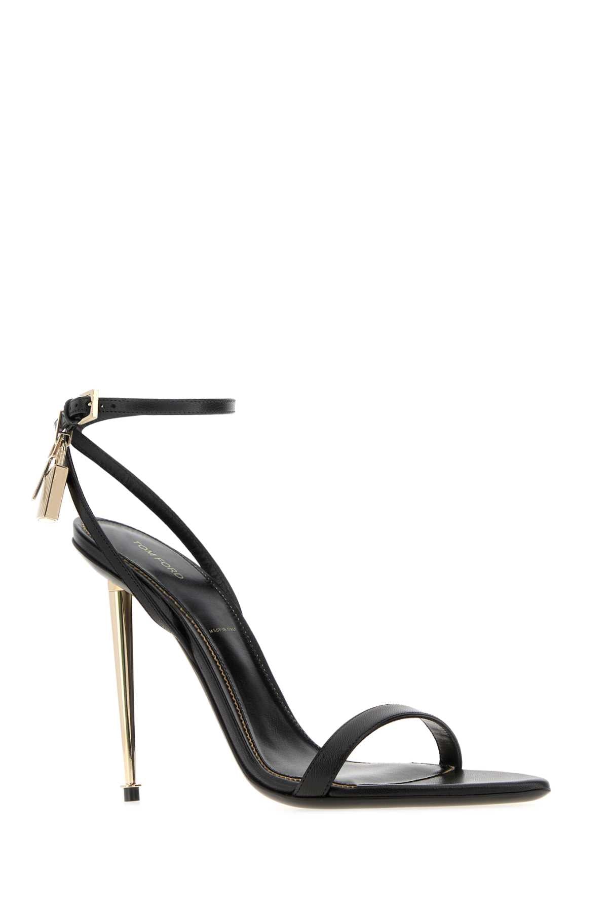 Tom Ford Women Black Leather Sandals TOM FORD