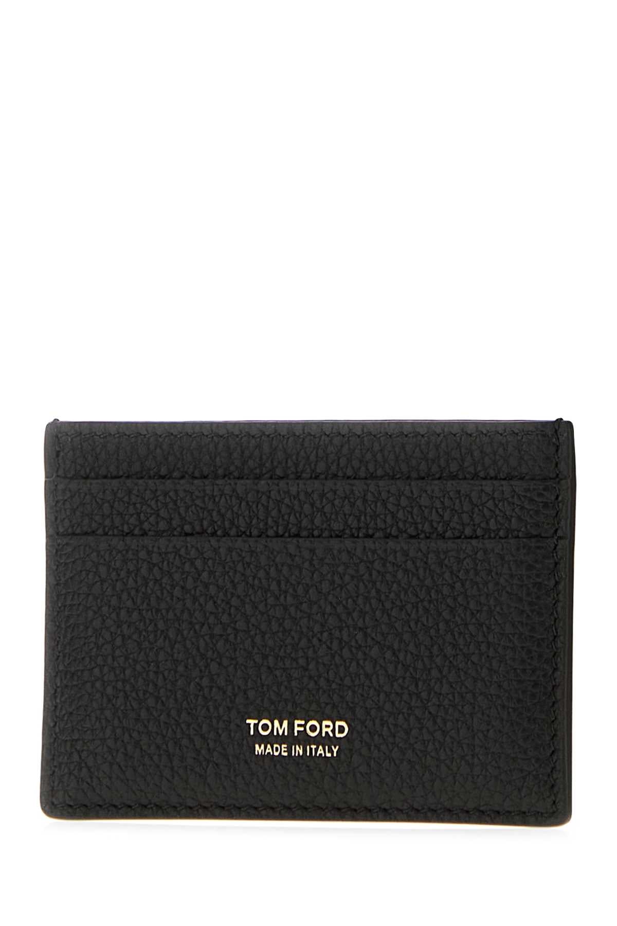 Tom Ford Women Black Leather Card Holder TOM FORD