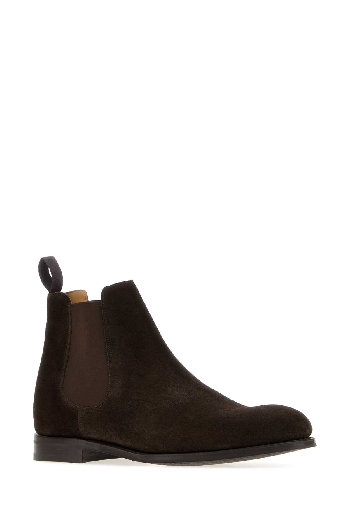 Church's Men Dark Brown Suede Amberley 2.0 Ankle Boots CHURCH'S
