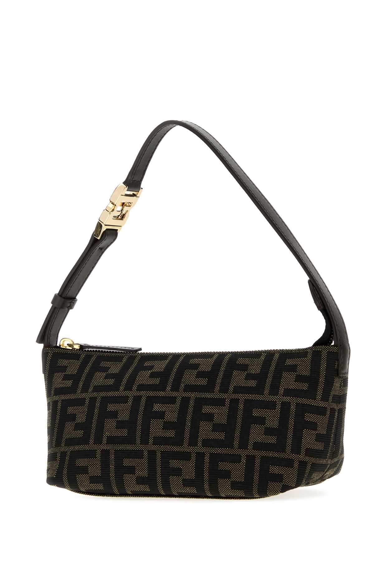 Fendi Women Embroidered Jacquard Small Vanity Handbag FENDI
