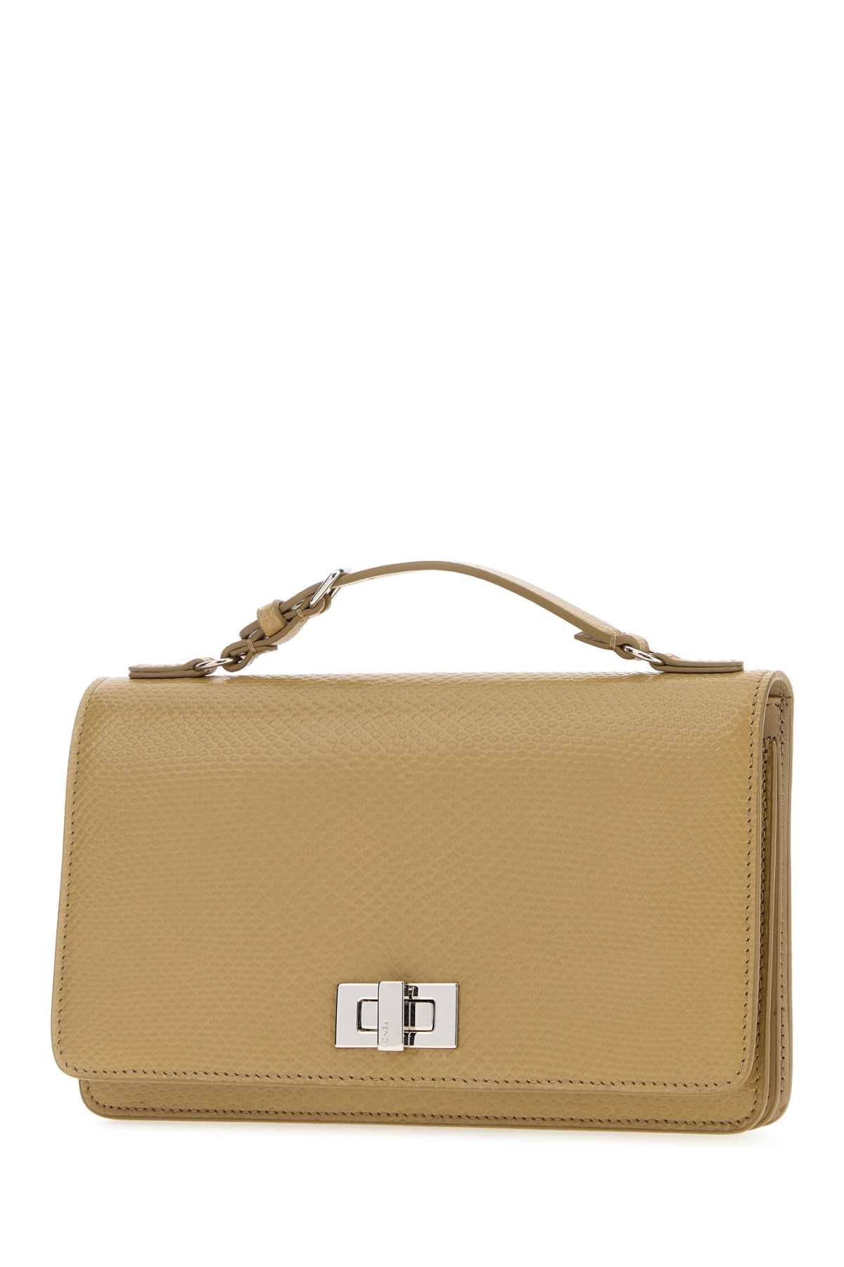 Fendi Women Beige Leather Pekaboo Wallet FENDI
