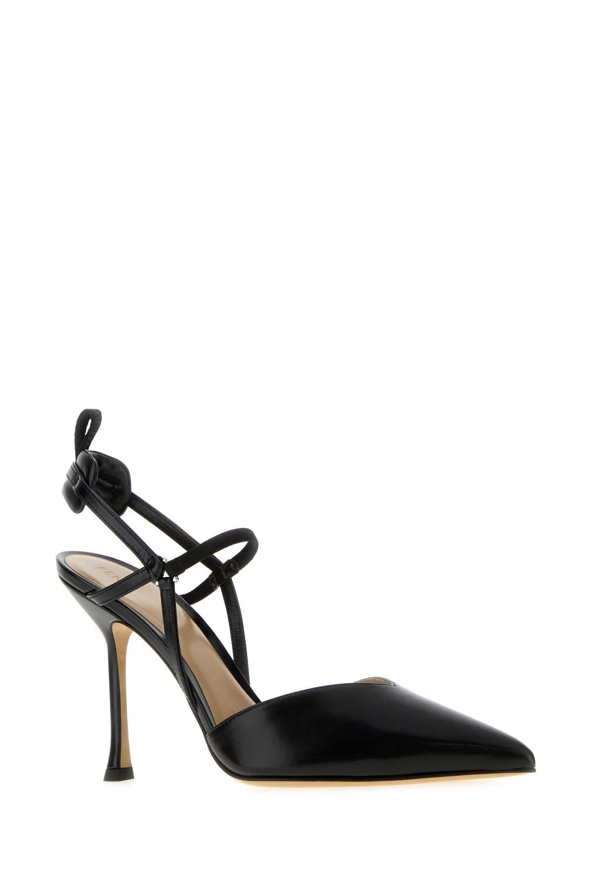 Fendi Women Black Leather Very Colibr㬠Pumps FENDI