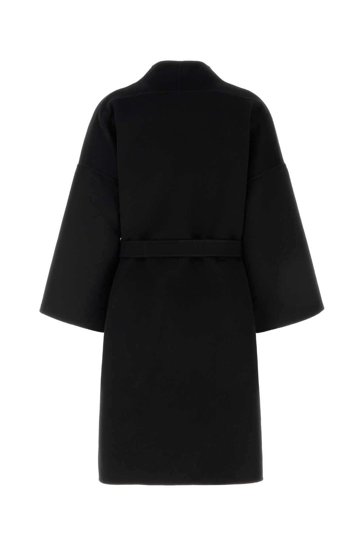 Fendi Women Black Wool Blend Coat FENDI