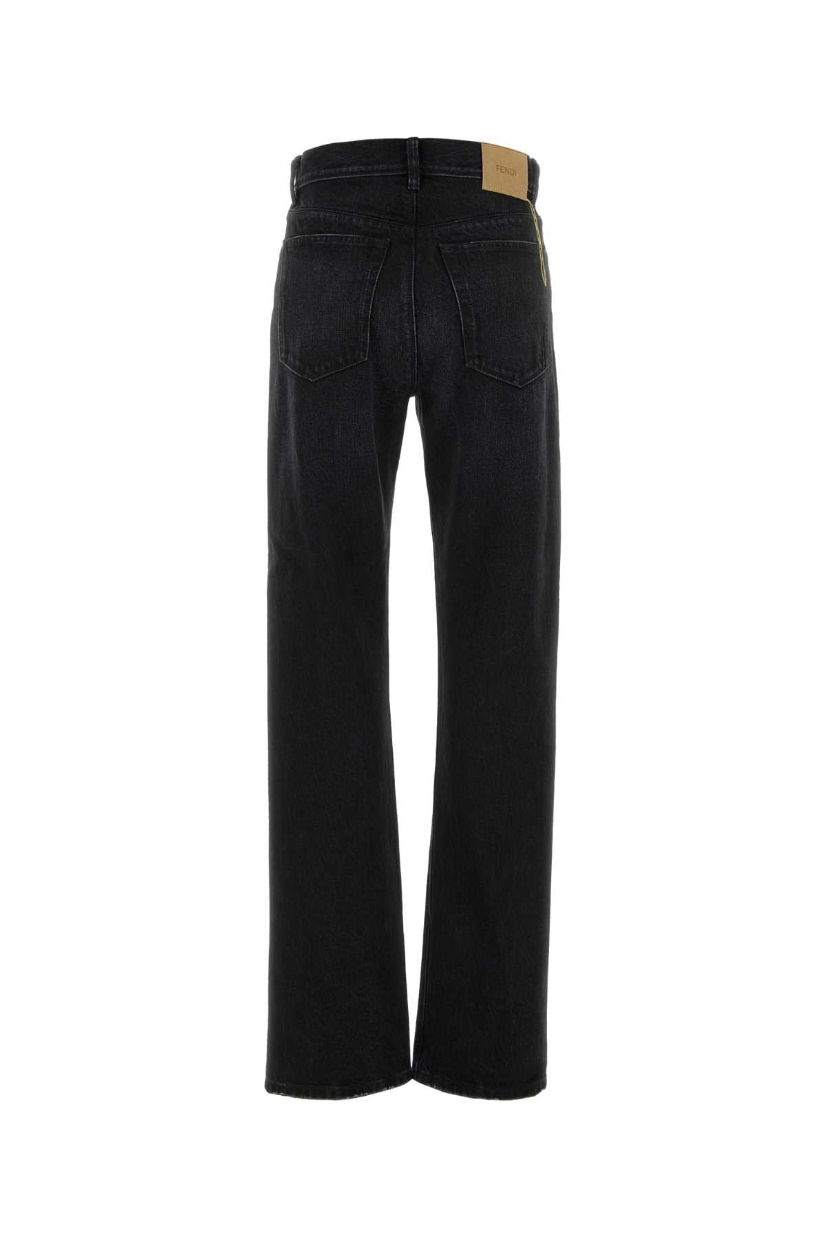 Fendi Men Black Denim Jeans FENDI