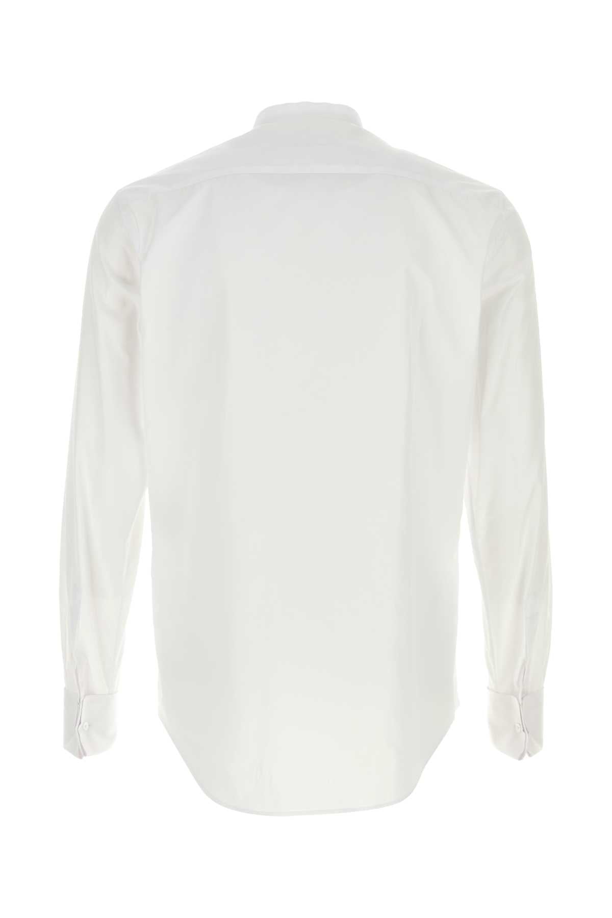 Fendi Men White Poplin Shirt FENDI