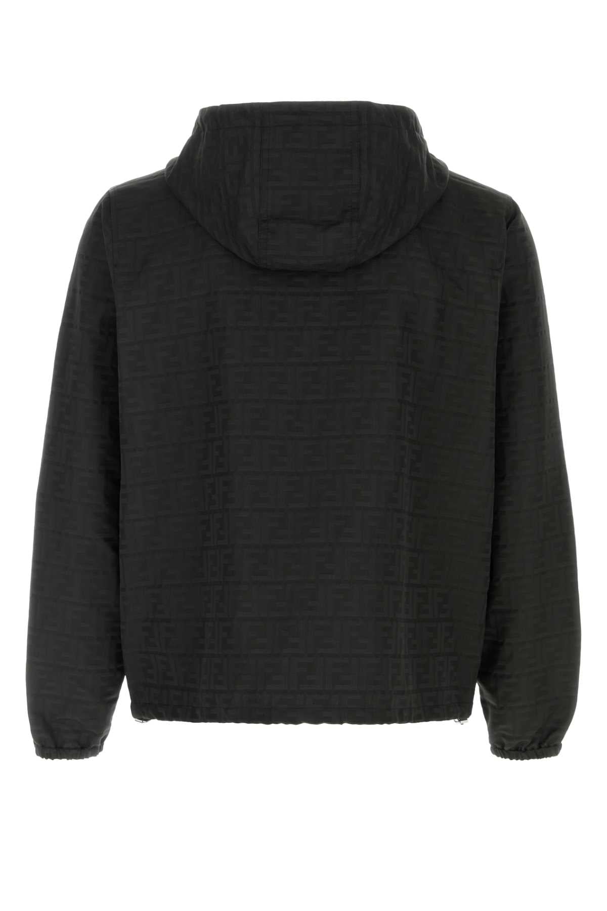 Fendi Men Black Polyester Windbreaker FENDI