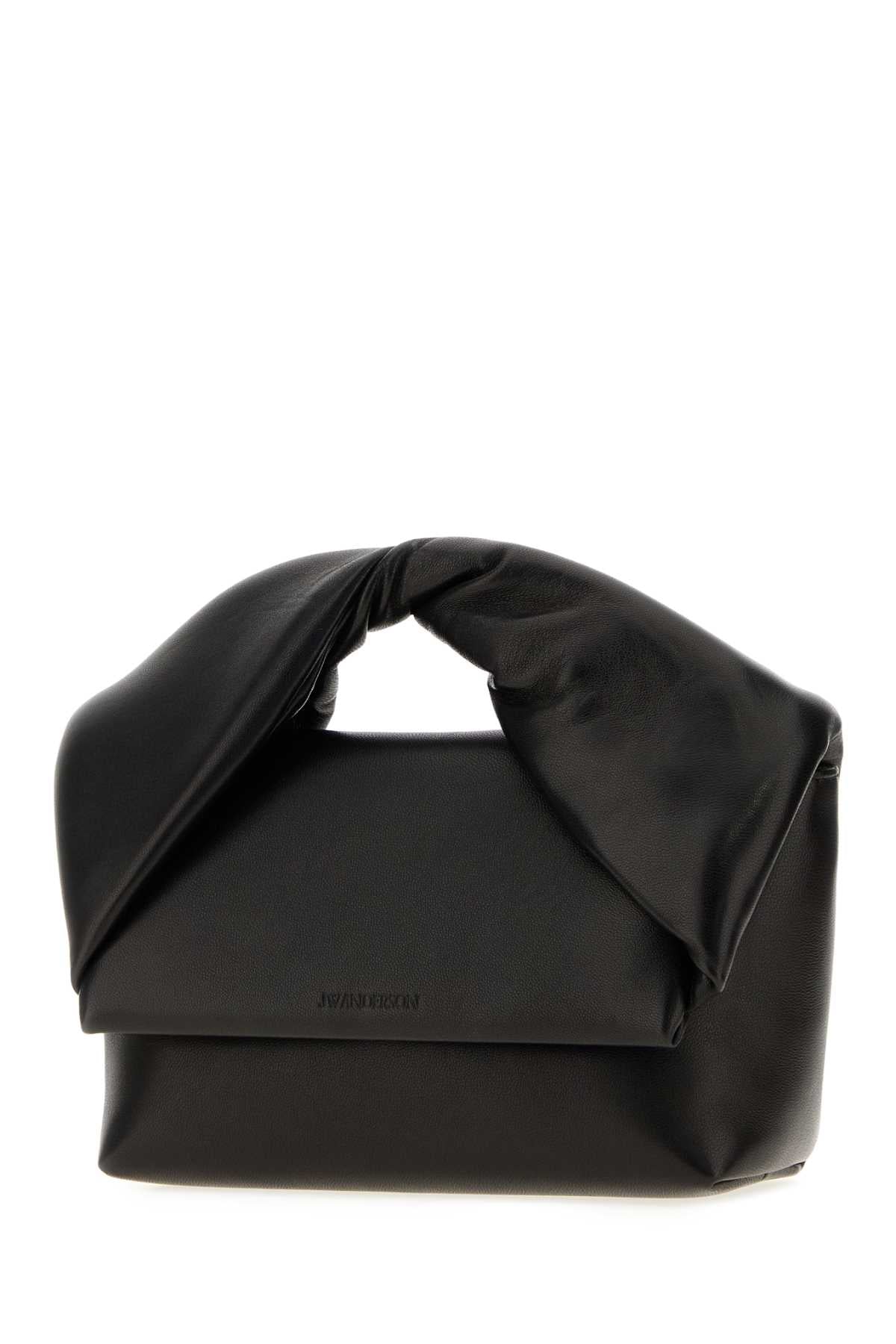 Jw Anderson Women Black Leather Mini Twister Handbag J.W. ANDERSON