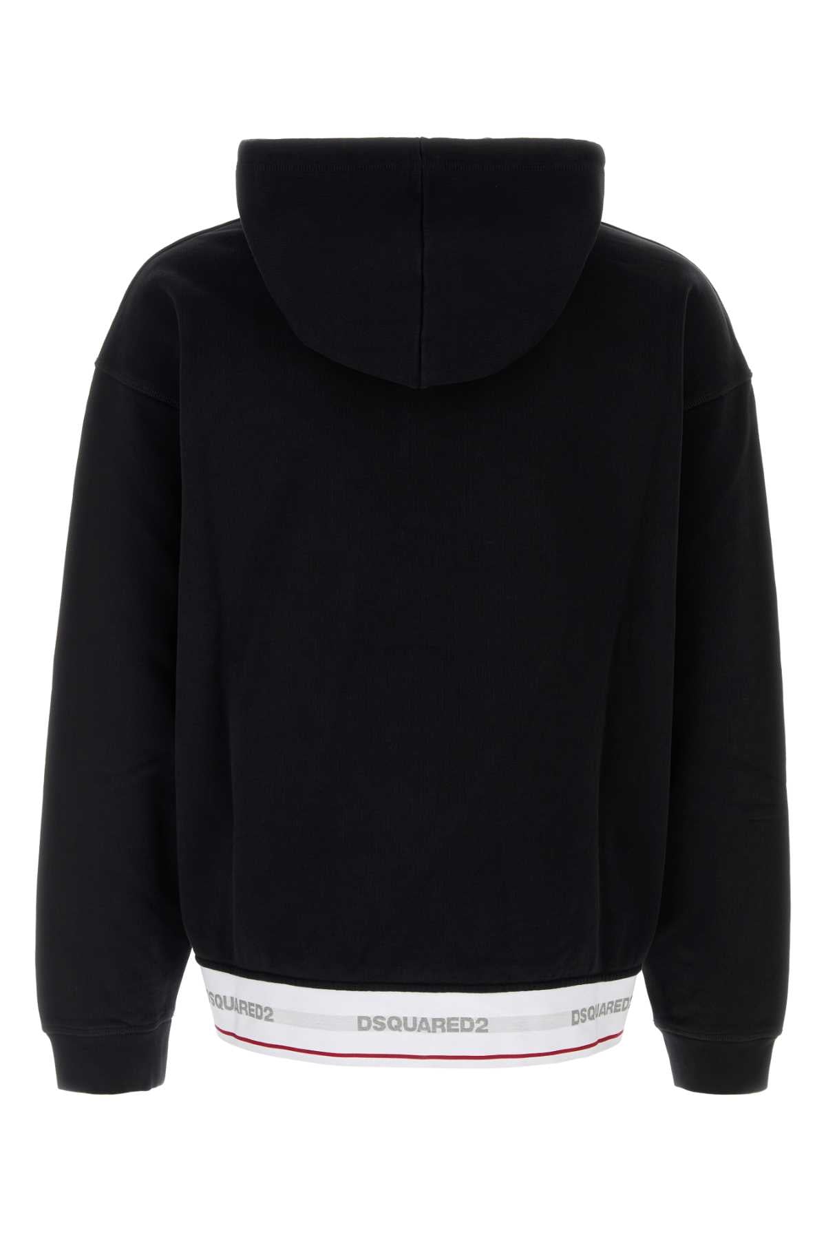 Dsquared Men Black Cotton Oversize Sweatshirt DSQUARED2