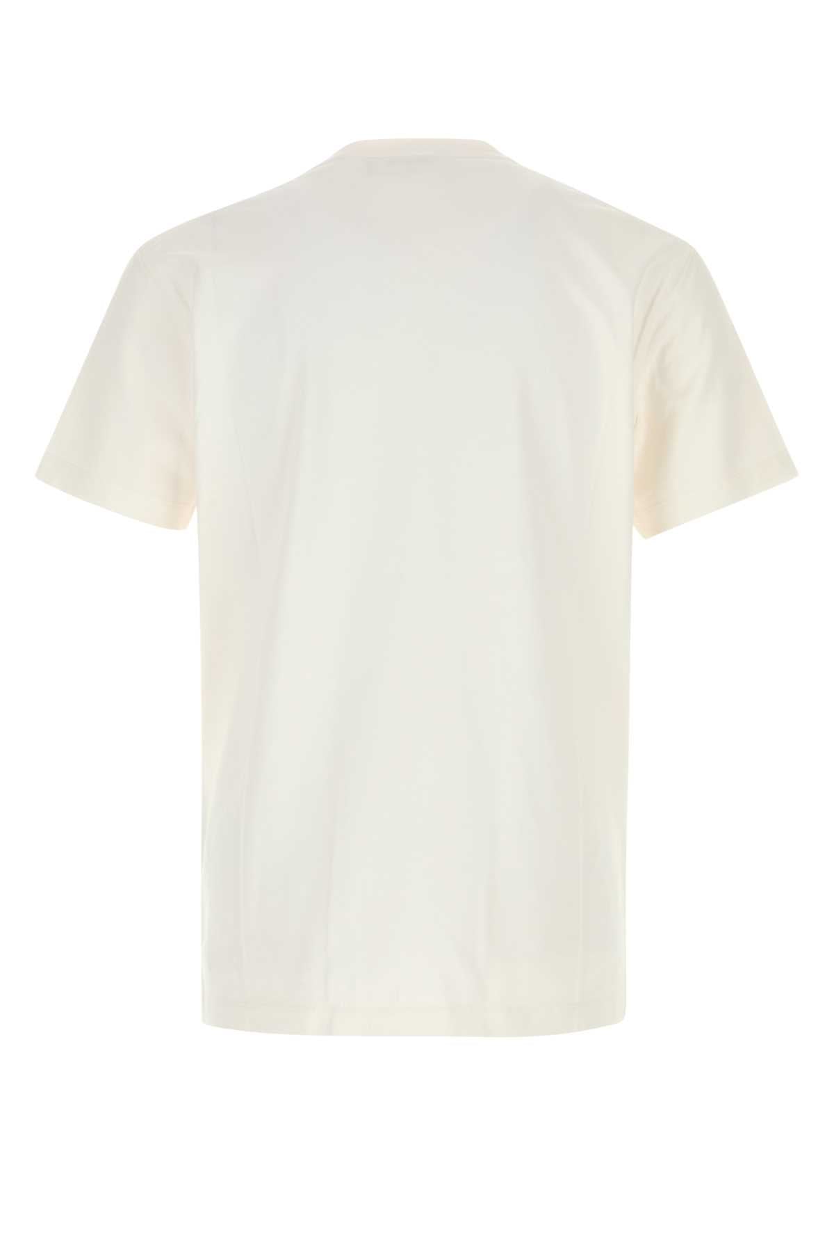 Dsquared Men White Cotton T-Shirt DSQUARED2