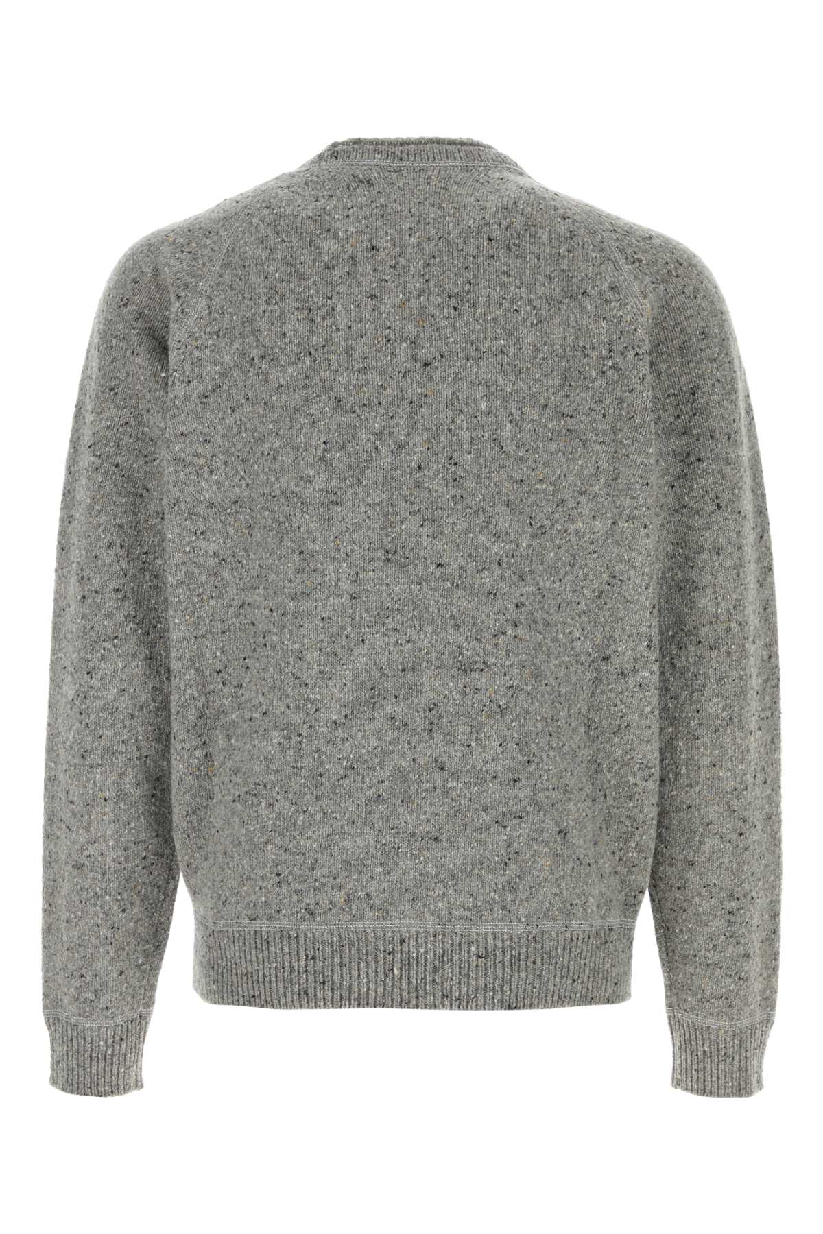 Dsquared Men Melange Grey Wool Blend Sweater DSQUARED2