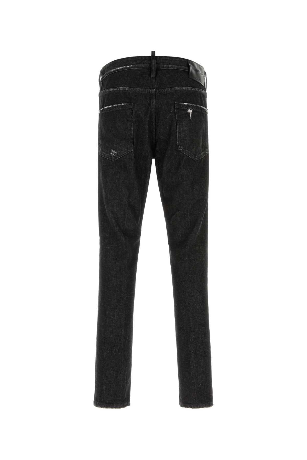 Dsquared Men Black Denim Teddy Jeans DSQUARED2