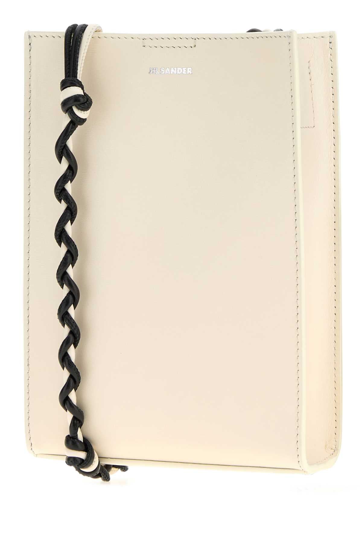 Jil Sander Women Ivory Leather Small Tangle Shoulder Bag JIL SANDER