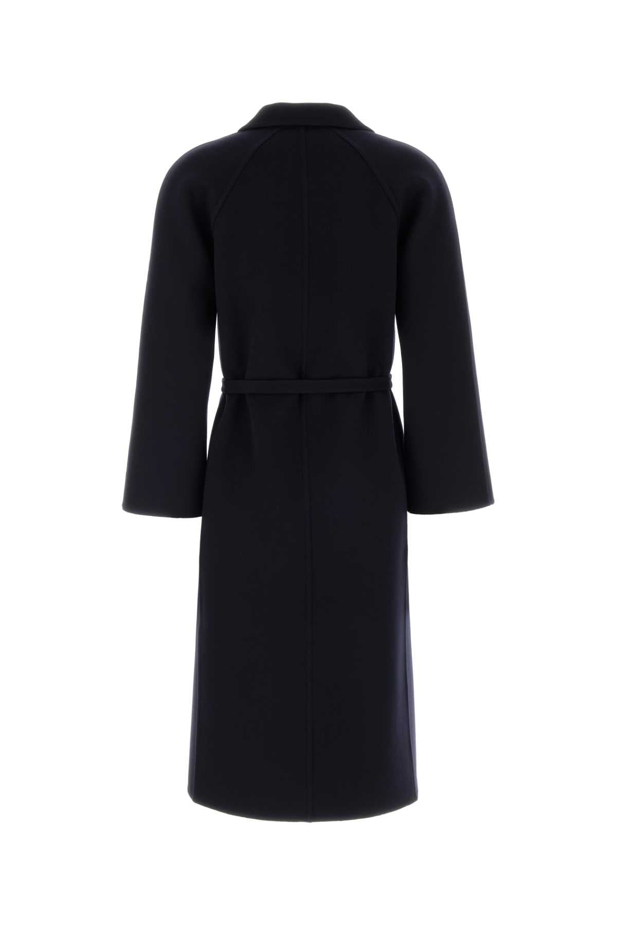 Jil Sander Women Midnight Blue Wool Coat