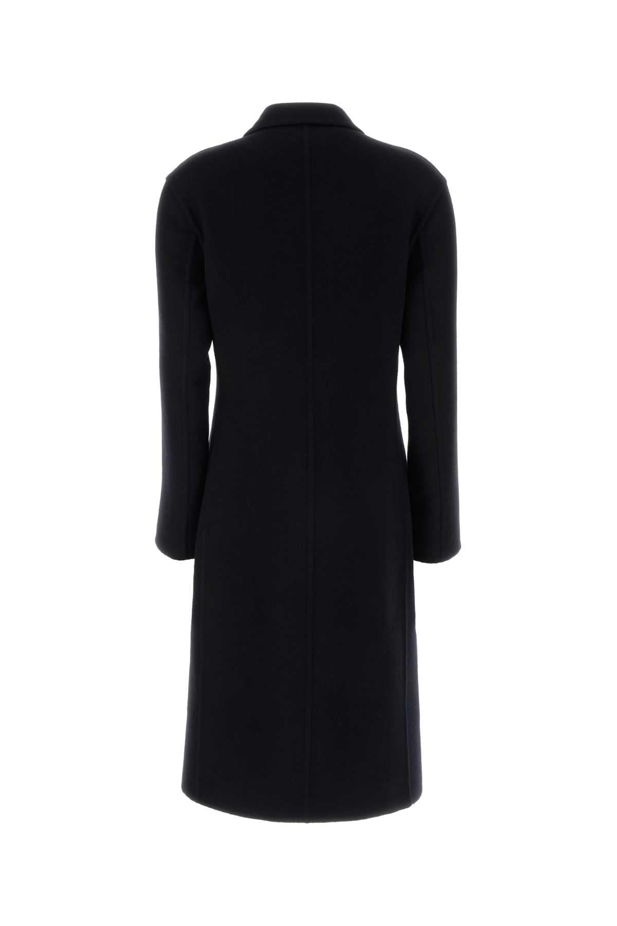 Jil Sander Women Black Cashmere Blend Coat JIL SANDER