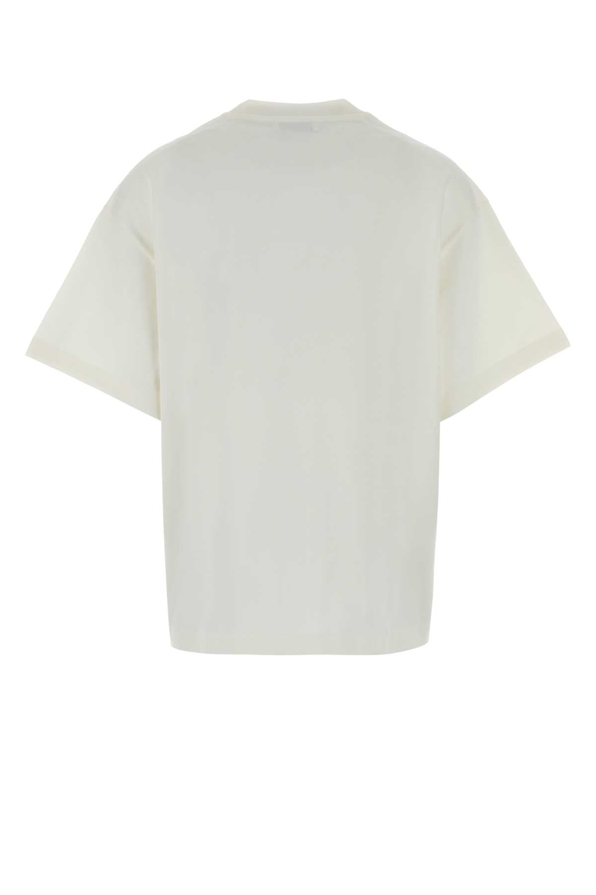 Jil Sander Women White Cotton T-Shirt JIL SANDER