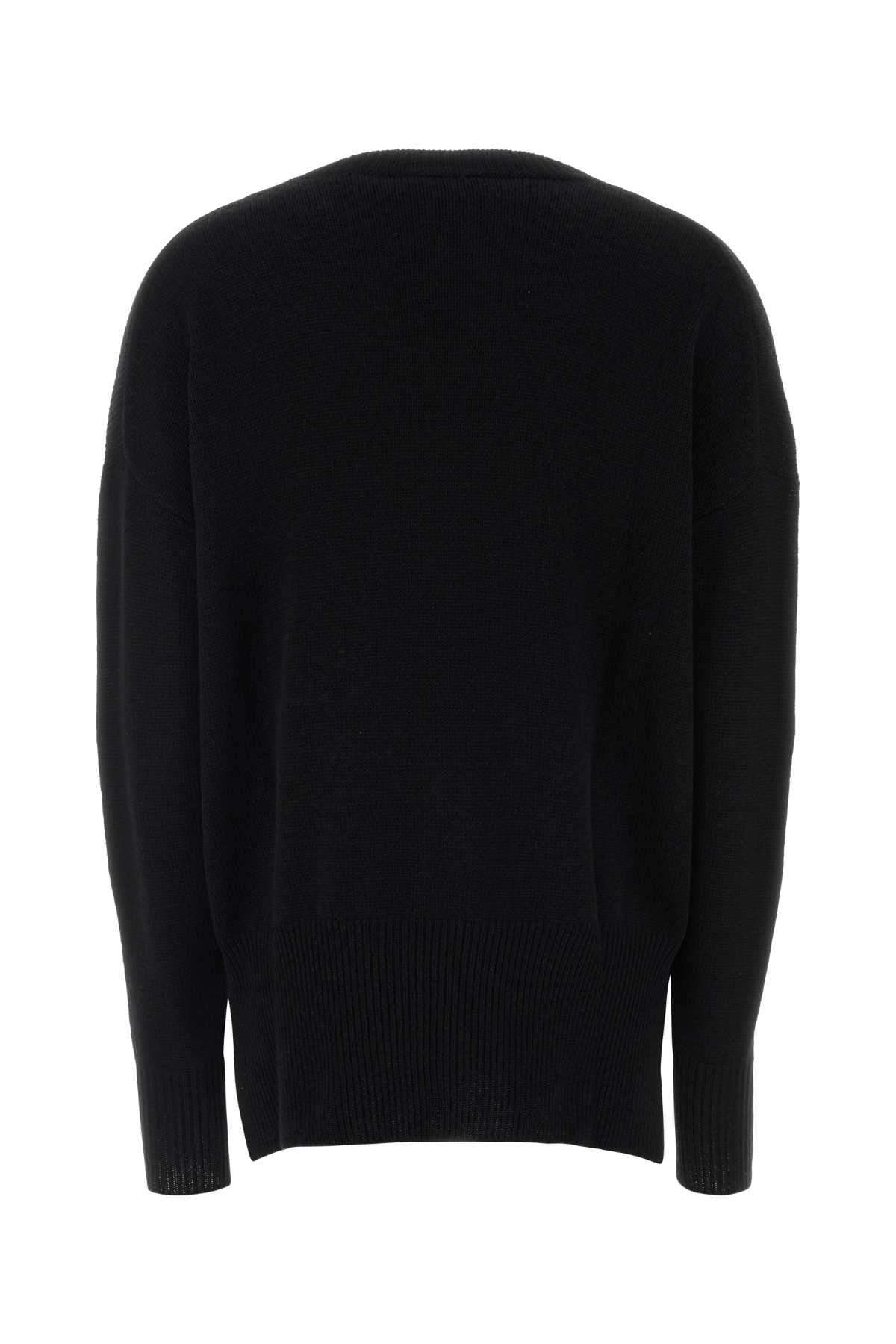 Jil Sander Women Black Cashmere Oversize Sweater JIL SANDER