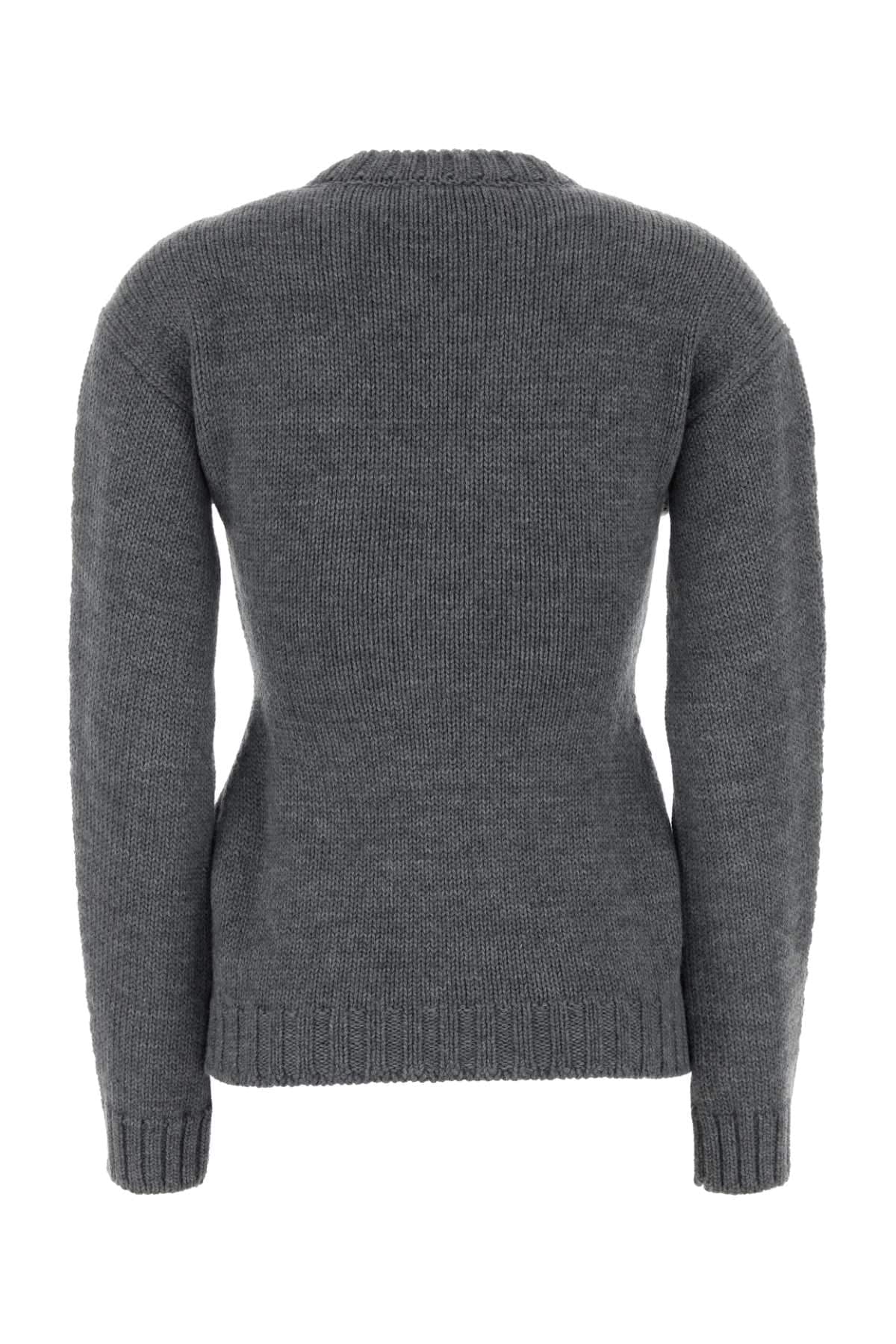 Jil Sander Women Grey Wool Sweater JIL SANDER