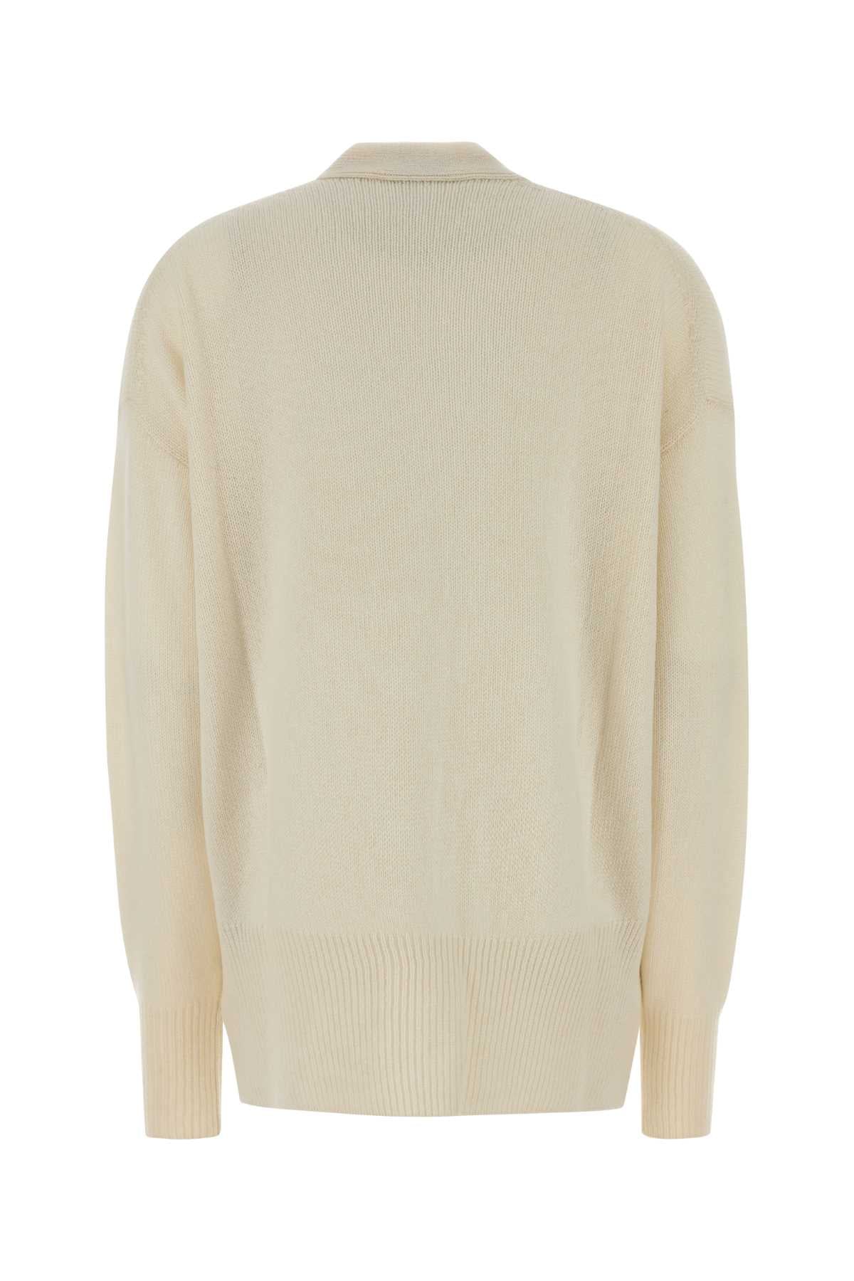 Jil Sander Women Ivory Cashmere Oversize Cardigan JIL SANDER