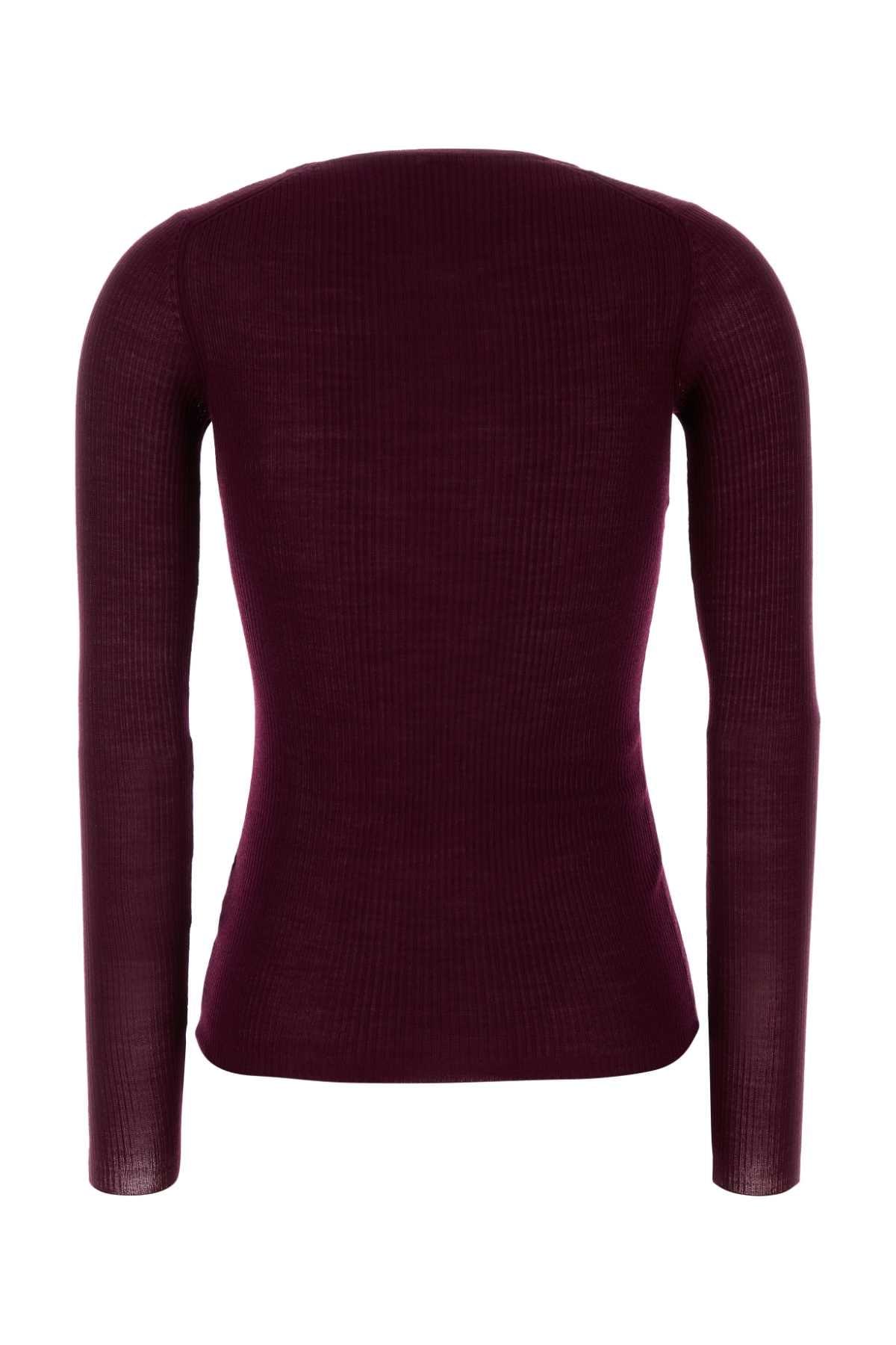 Jil Sander Women Plum Wool Sweater JIL SANDER