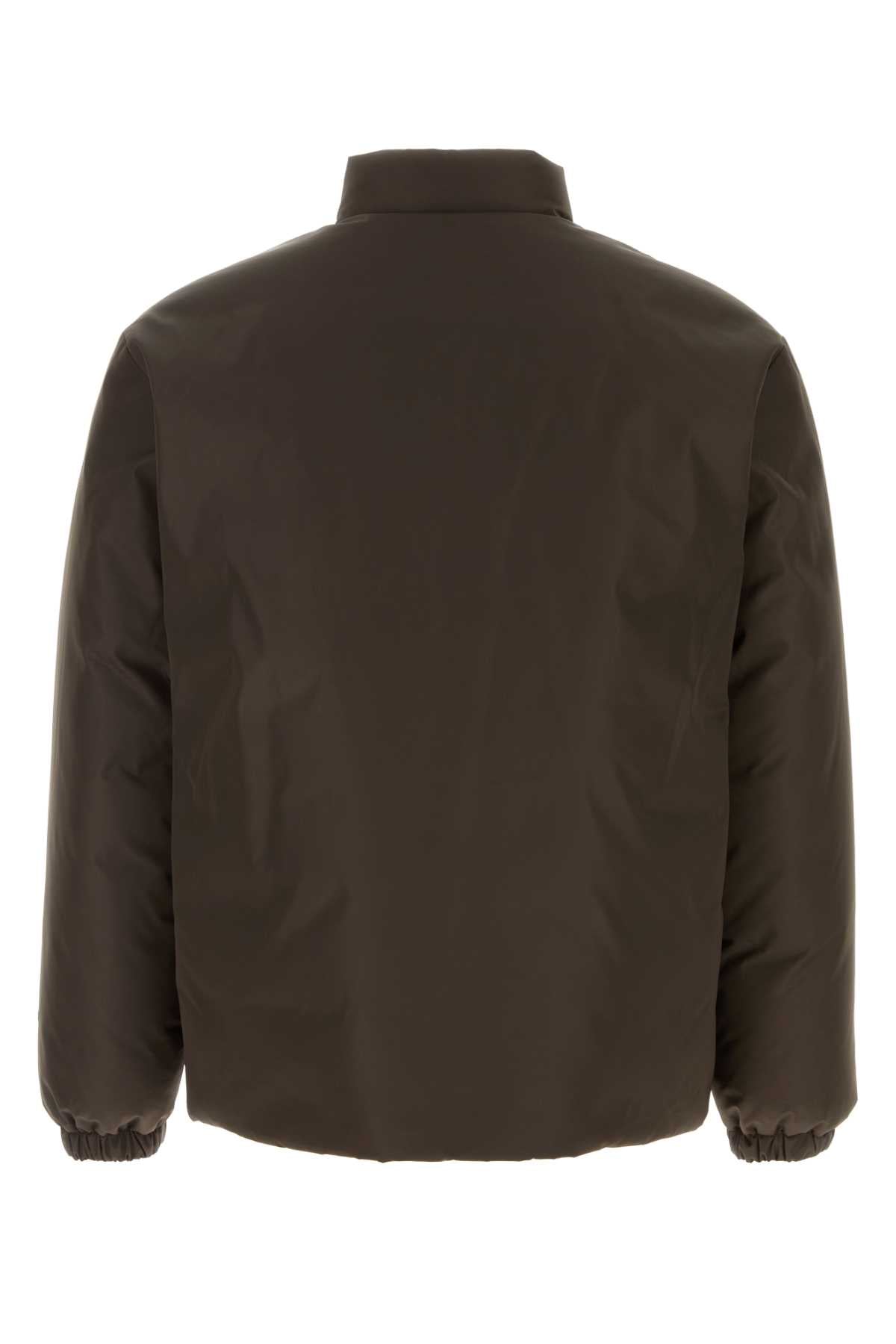 Jil Sander Men Chocolate Polyester Down Jacket JIL SANDER