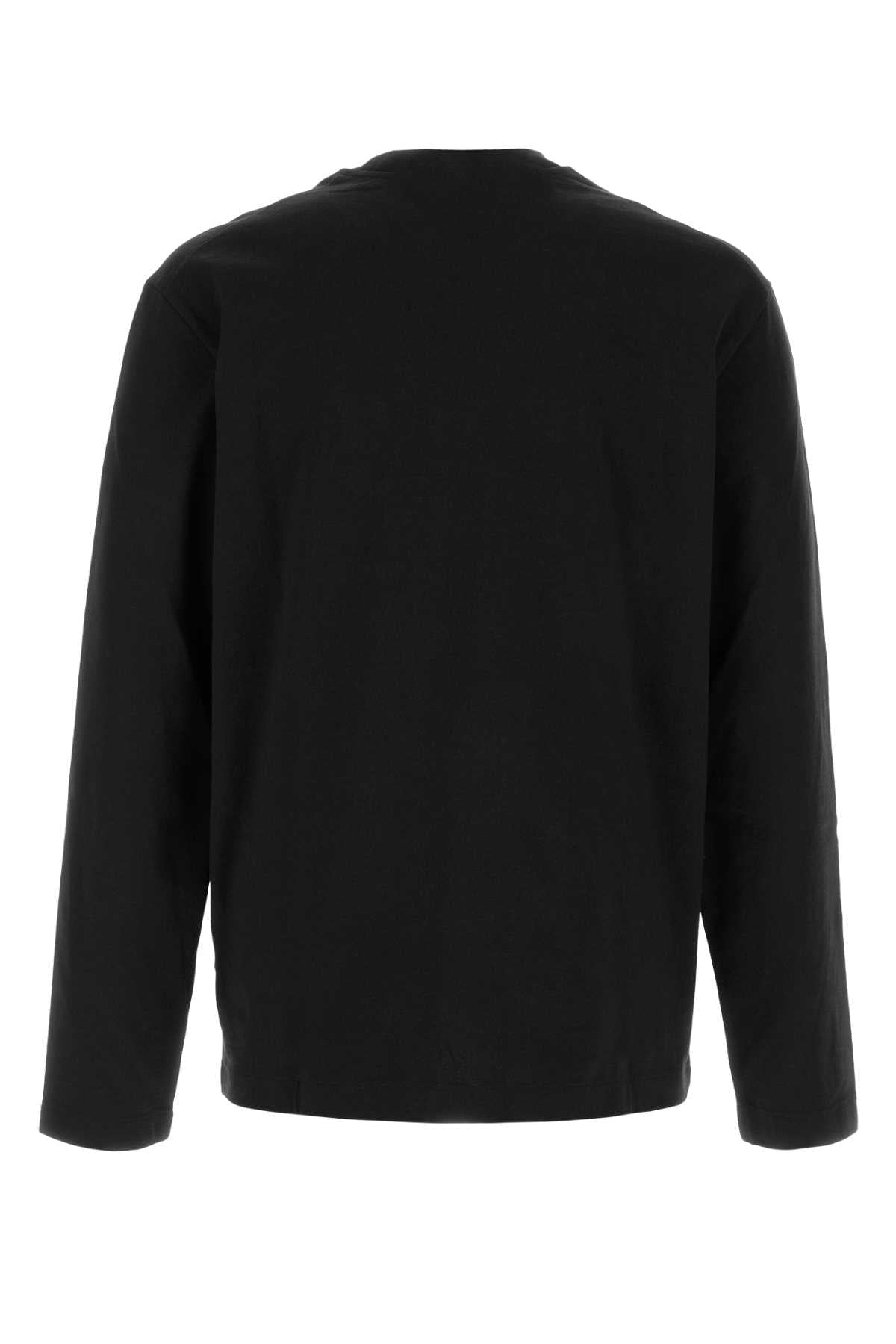 Jil Sander Men Black Cotton T-Shirt JIL SANDER