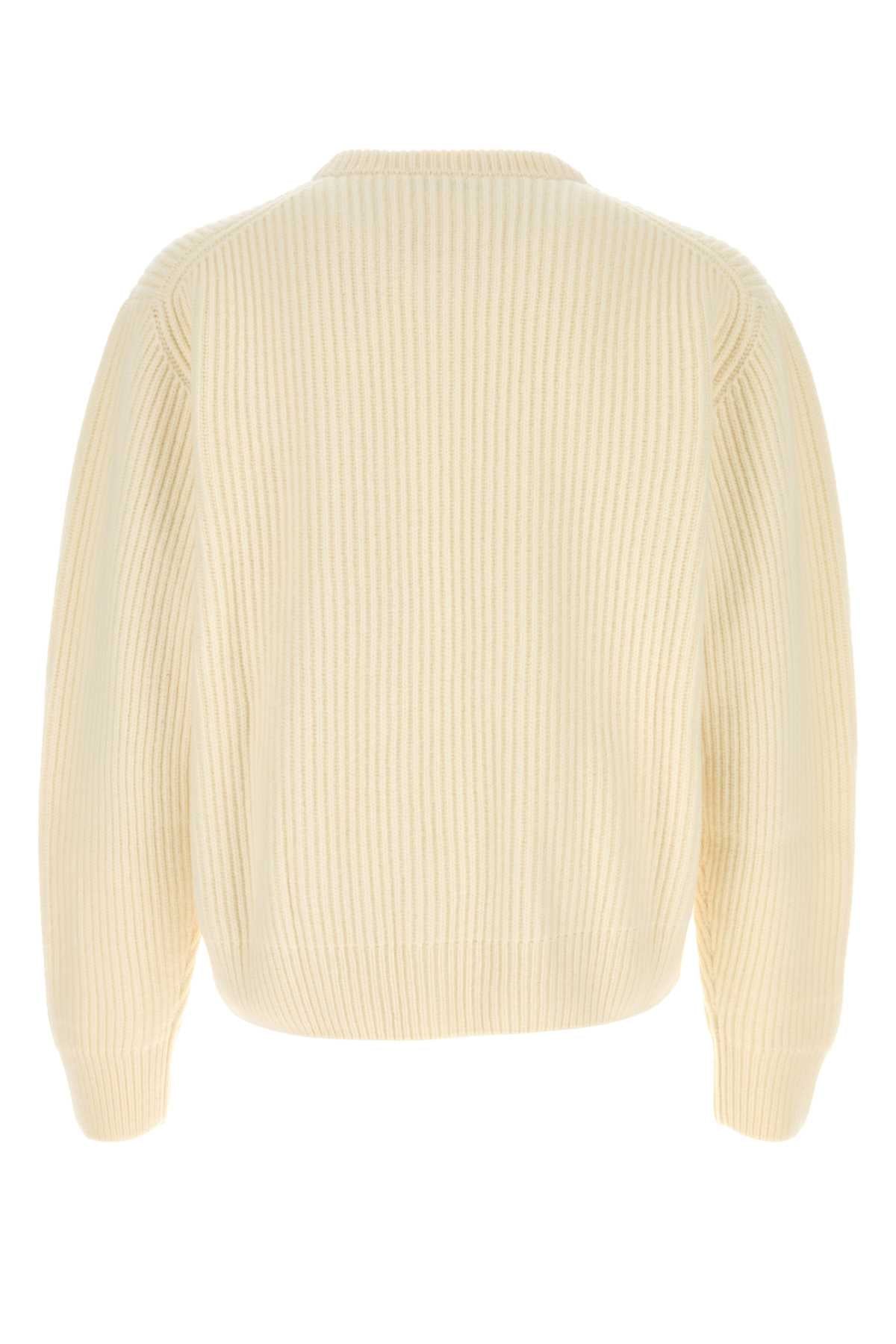 Jil Sander Men Cream Wool Sweater JIL SANDER
