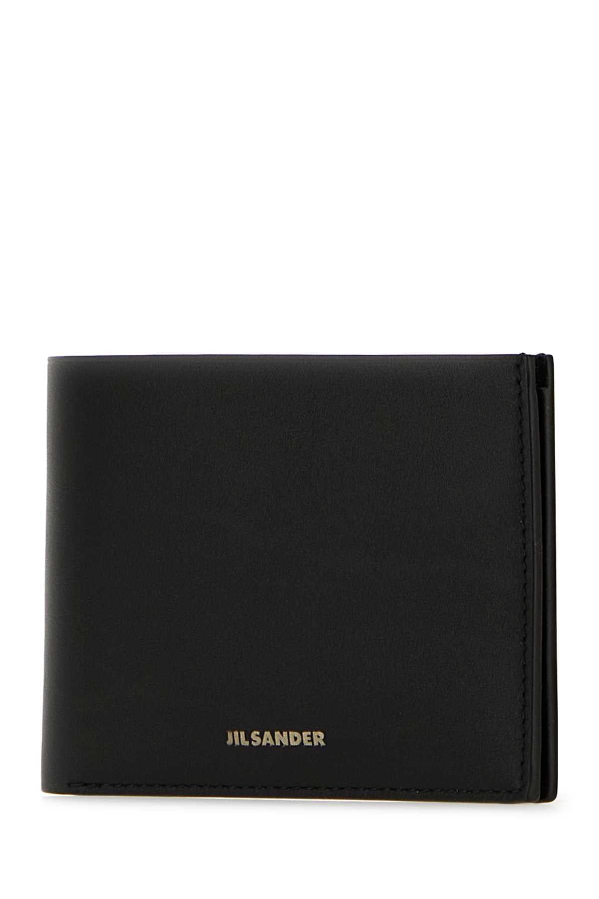 Jil Sander Men Black Leather Wallet JIL SANDER