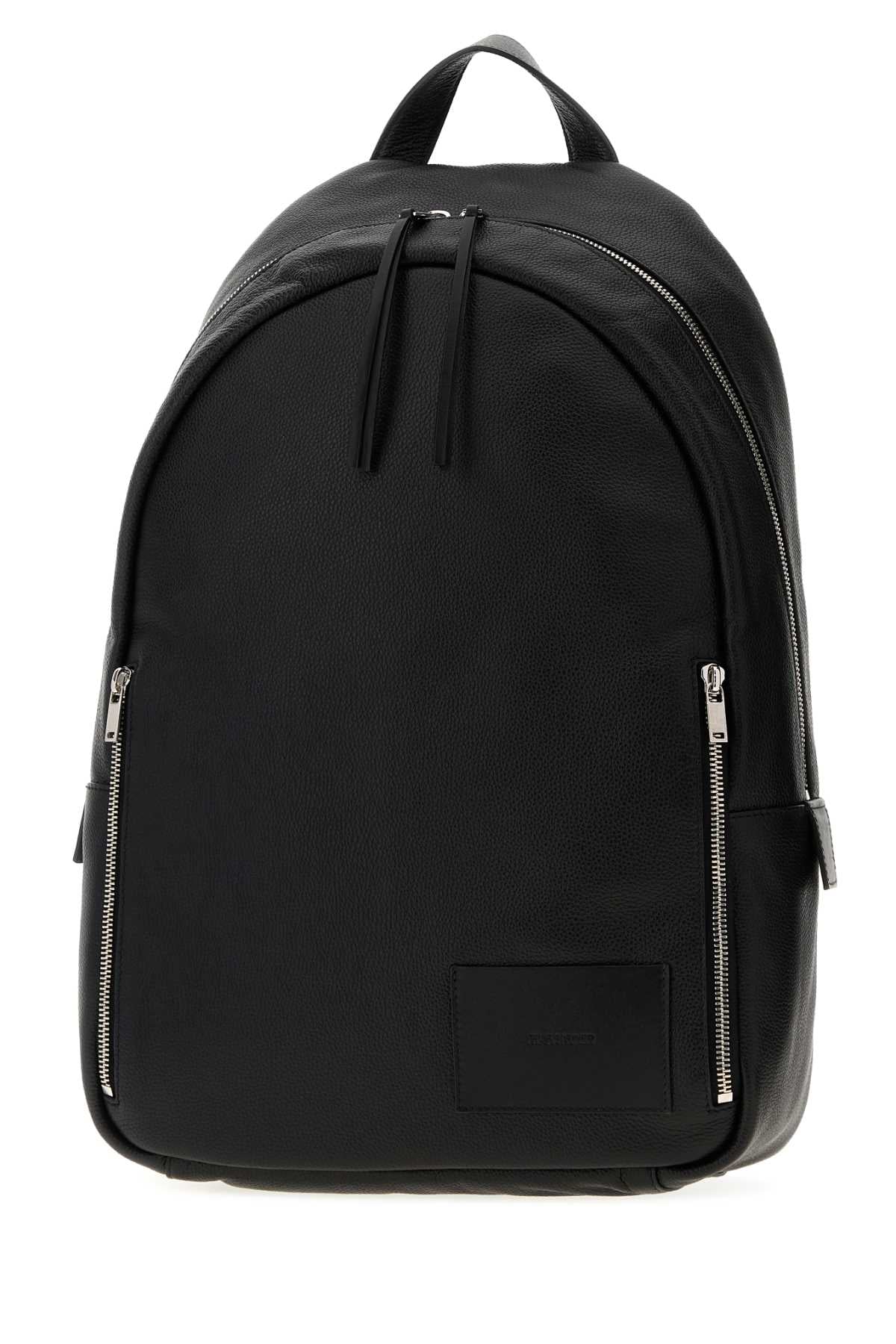 Jil Sander Men Black Leather Backpack JIL SANDER