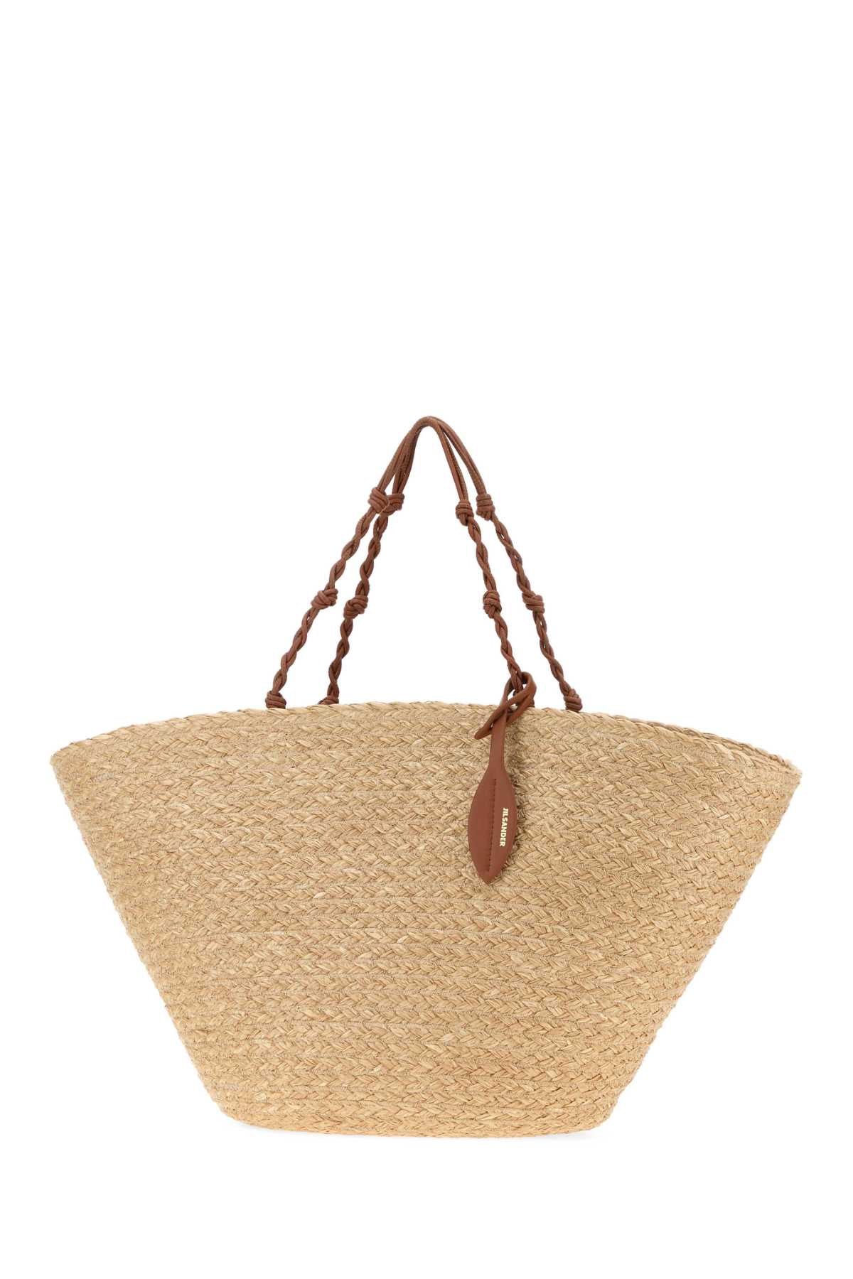 Jil Sander Women Raffia Large Tangle Bucket Bag JIL SANDER