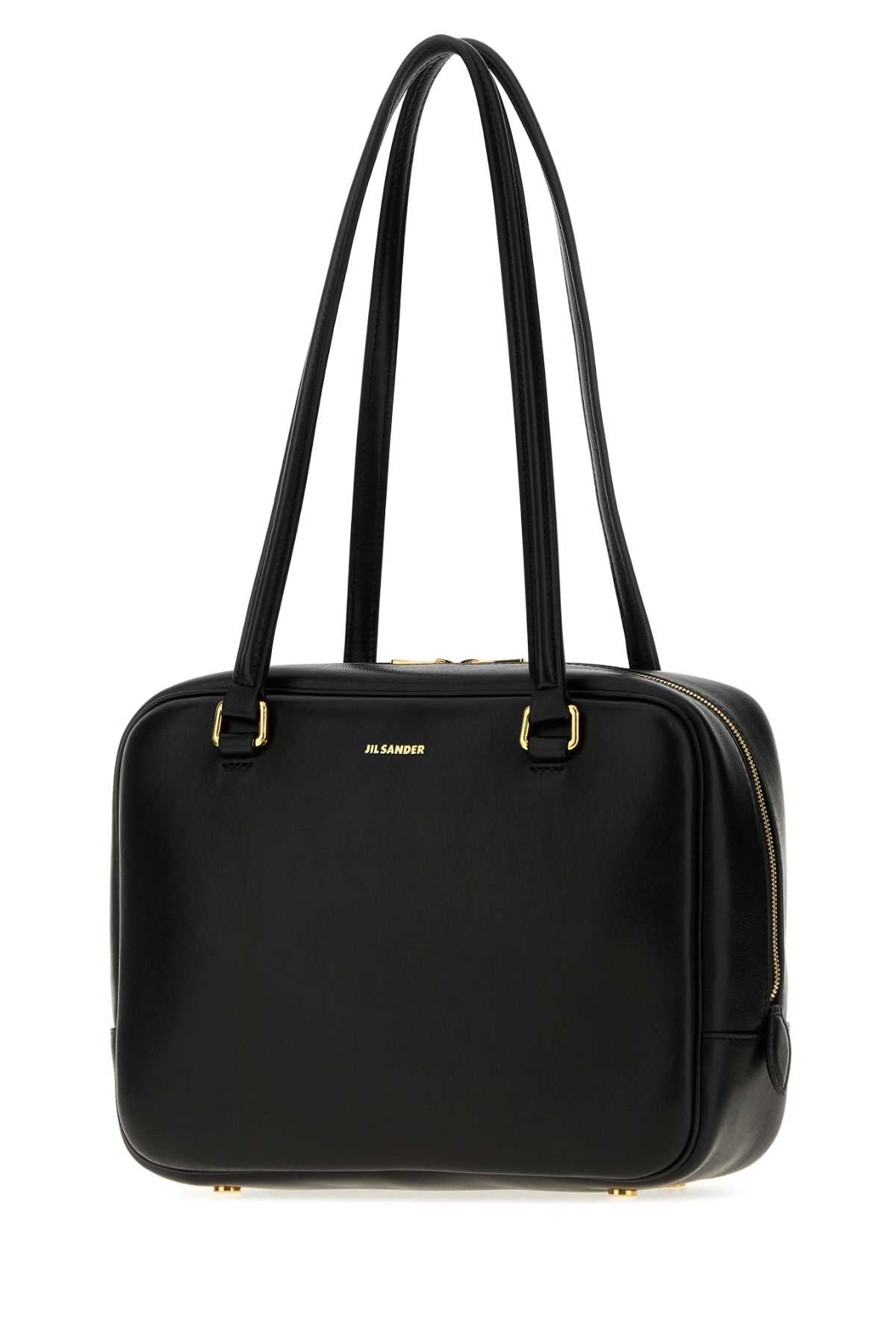 Jil Sander Women Black Nappa Leather Medium Vision Handbag JIL SANDER