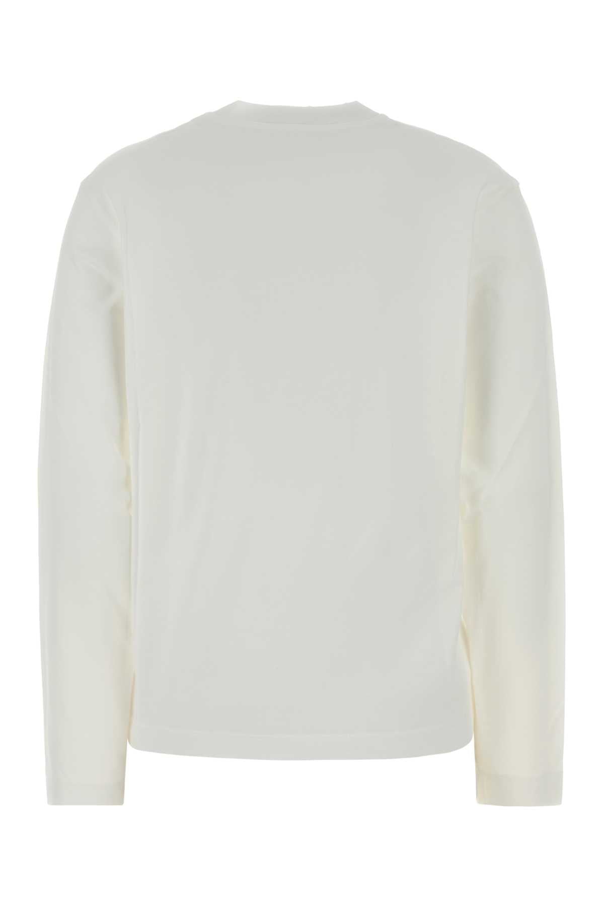 Jil Sander Women White Cotton T-Shirt JIL SANDER