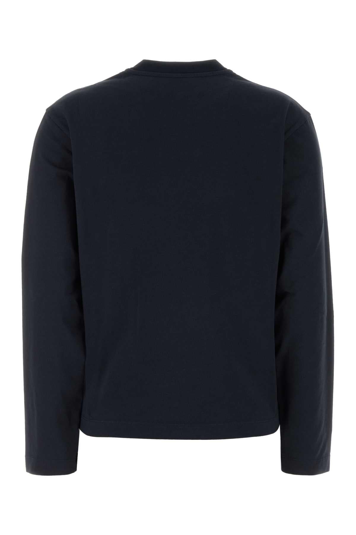 Jil Sander Women Midnight Blue Cotton T-Shirt JIL SANDER