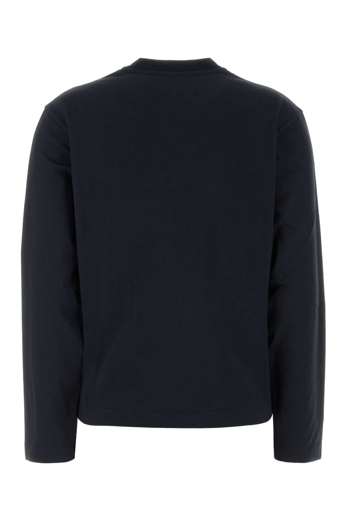 Jil Sander Women Midnight Blue Cotton T-Shirt JIL SANDER