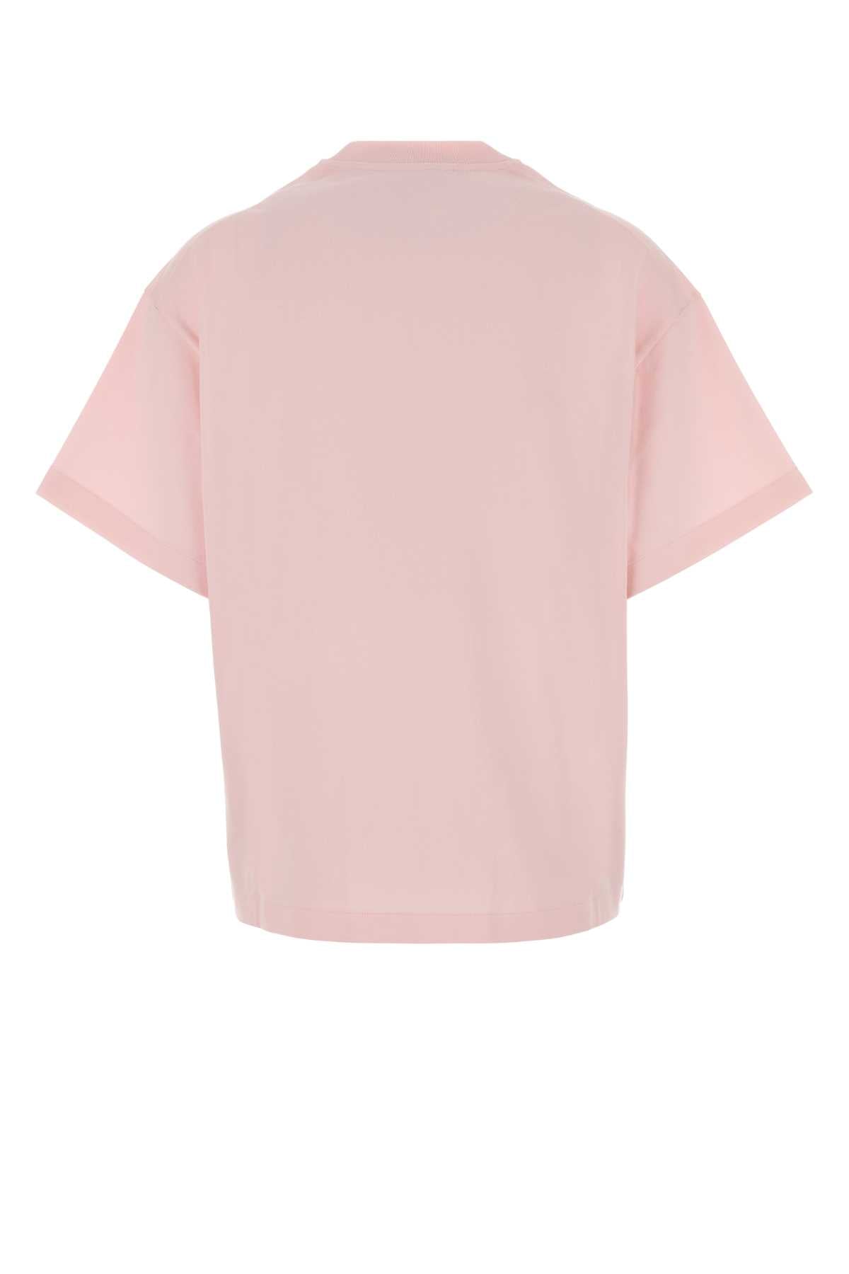 Jil Sander Women Pink Cotton T-Shirt JIL SANDER