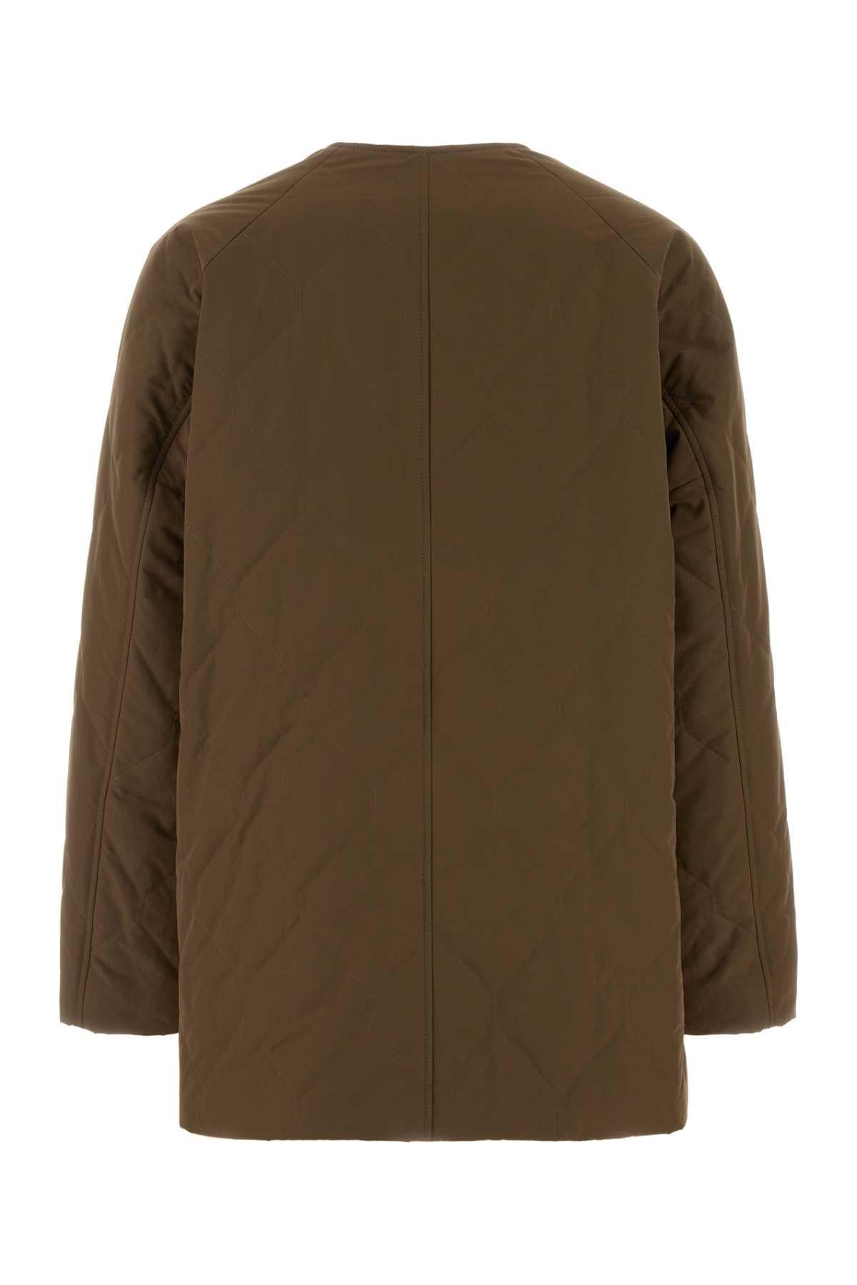 Jil Sander Women Brown Polyester Jacket JIL SANDER