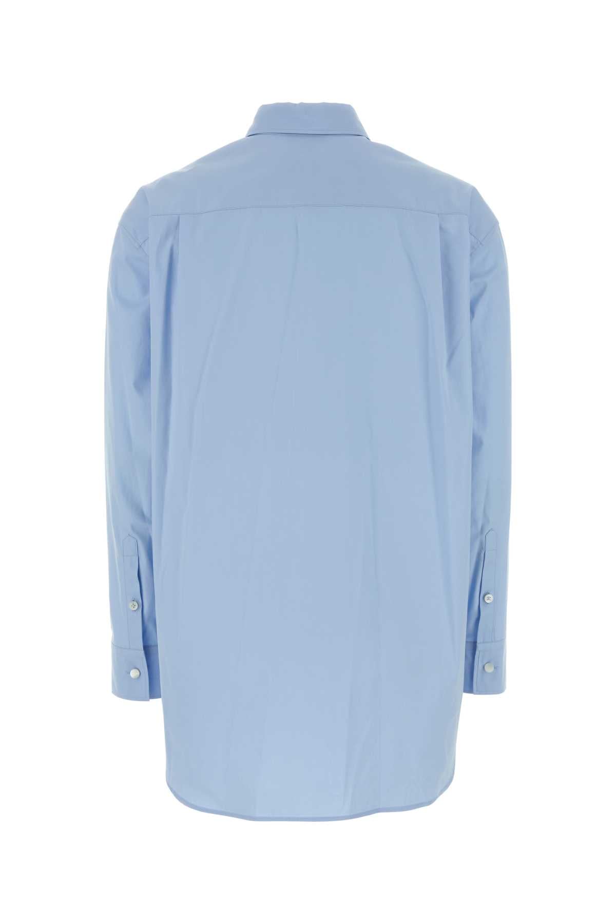Jil Sander Women Light-Blue Poplin Oversize Shirt JIL SANDER