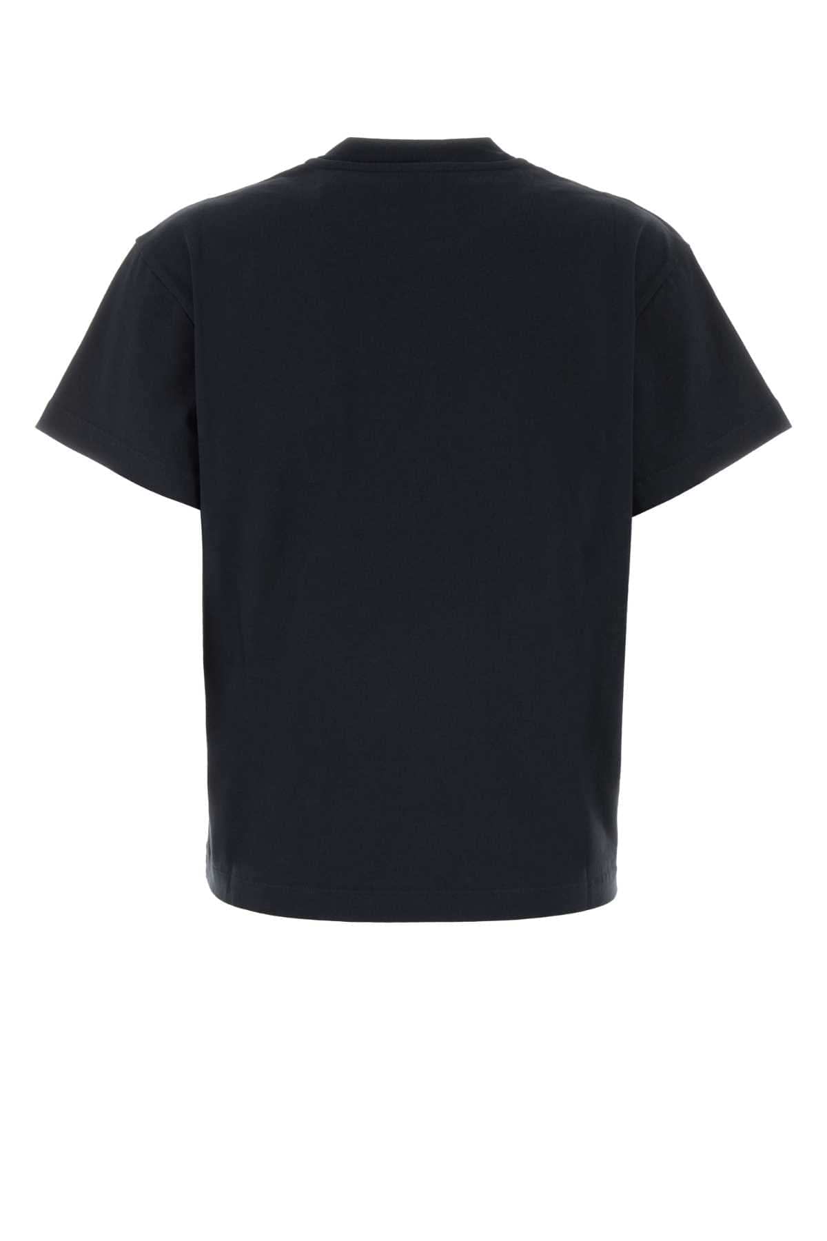 Jil Sander Women Midnight Blue Cotton T-Shirt JIL SANDER