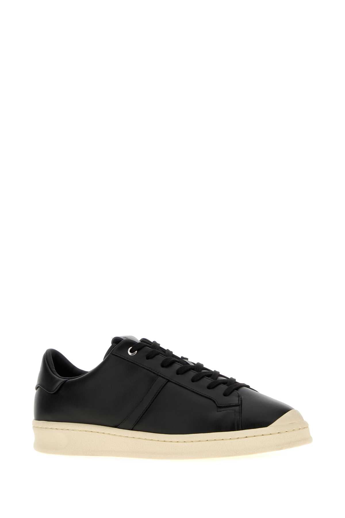 Jil Sander Men Black Leather Sneakers JIL SANDER
