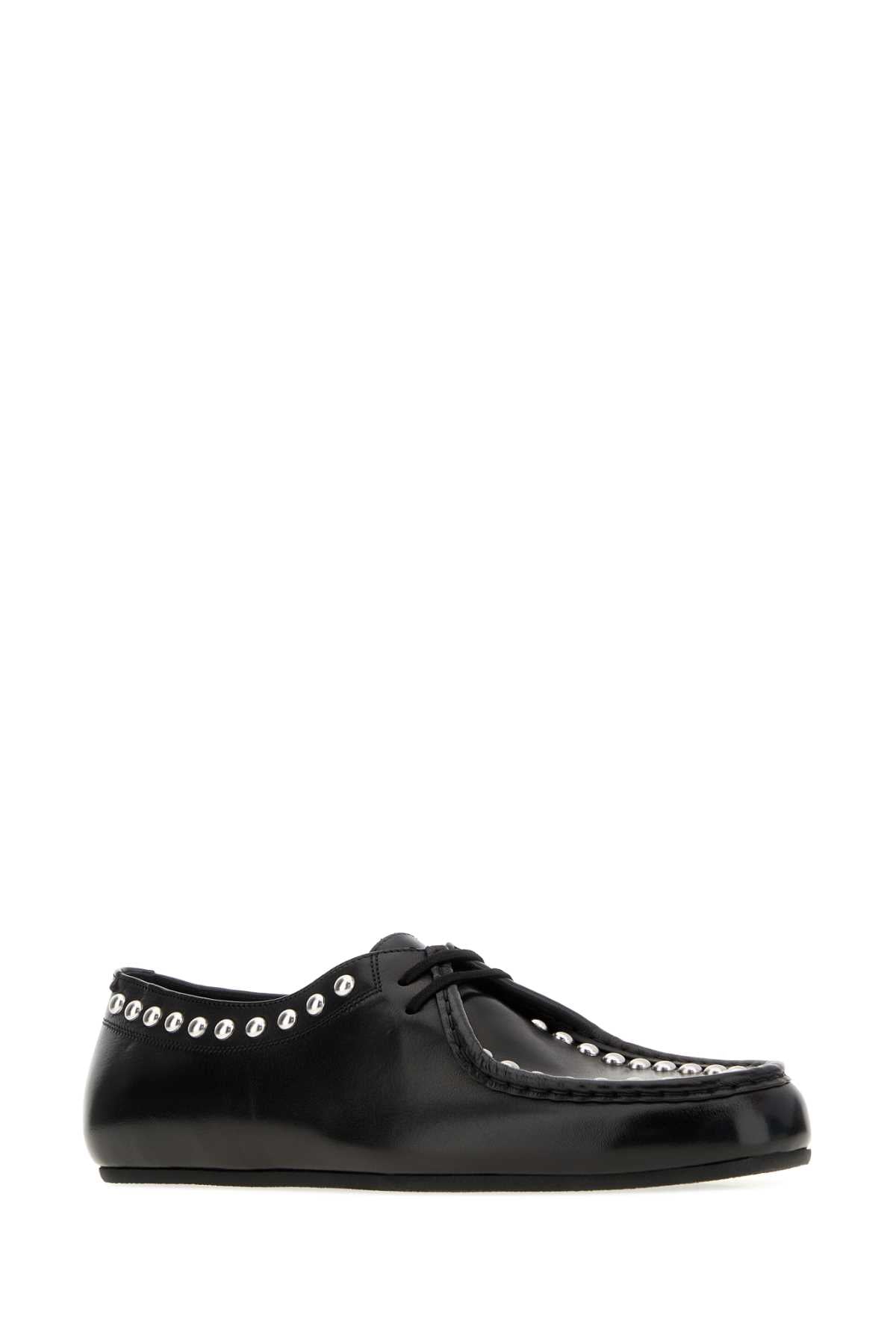 Jil Sander Men Black Leather Lace-Up Shoes JIL SANDER