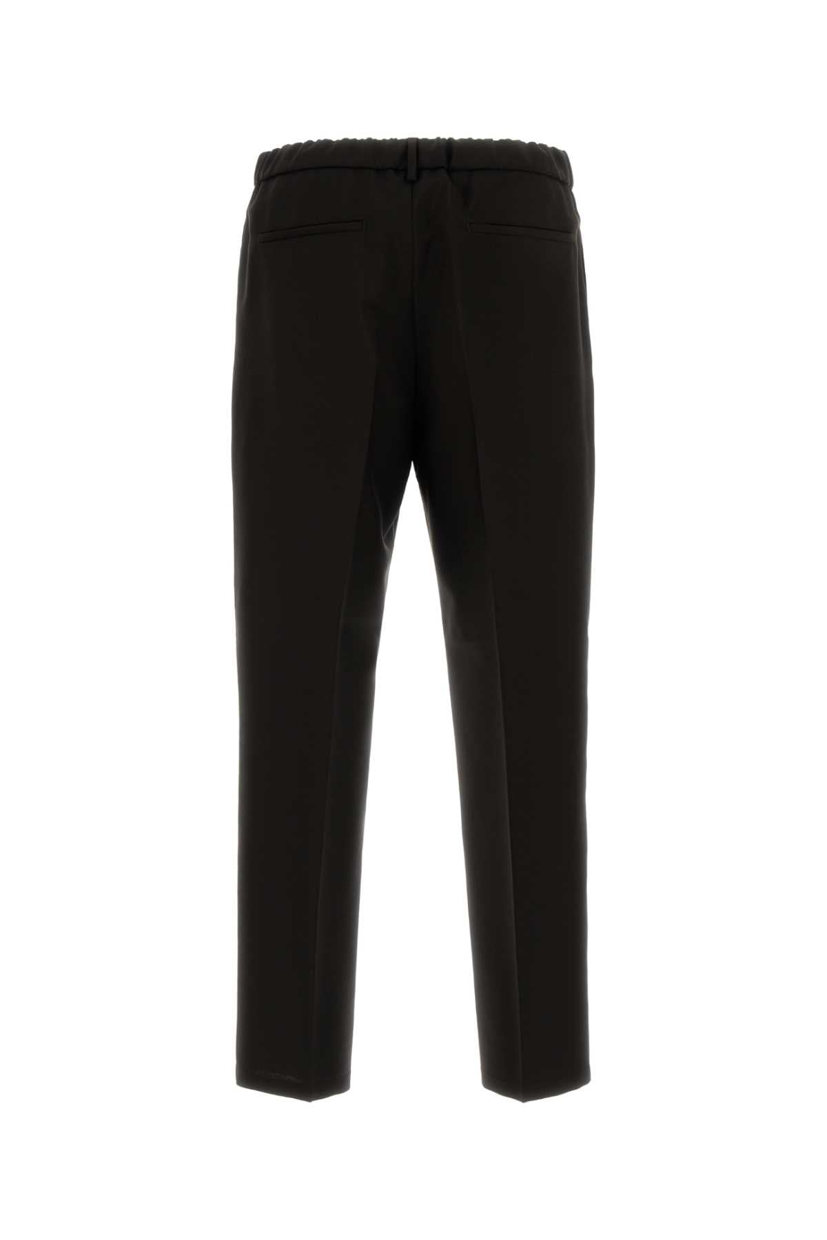 Jil Sander Men Dark Brown Wool Pant JIL SANDER