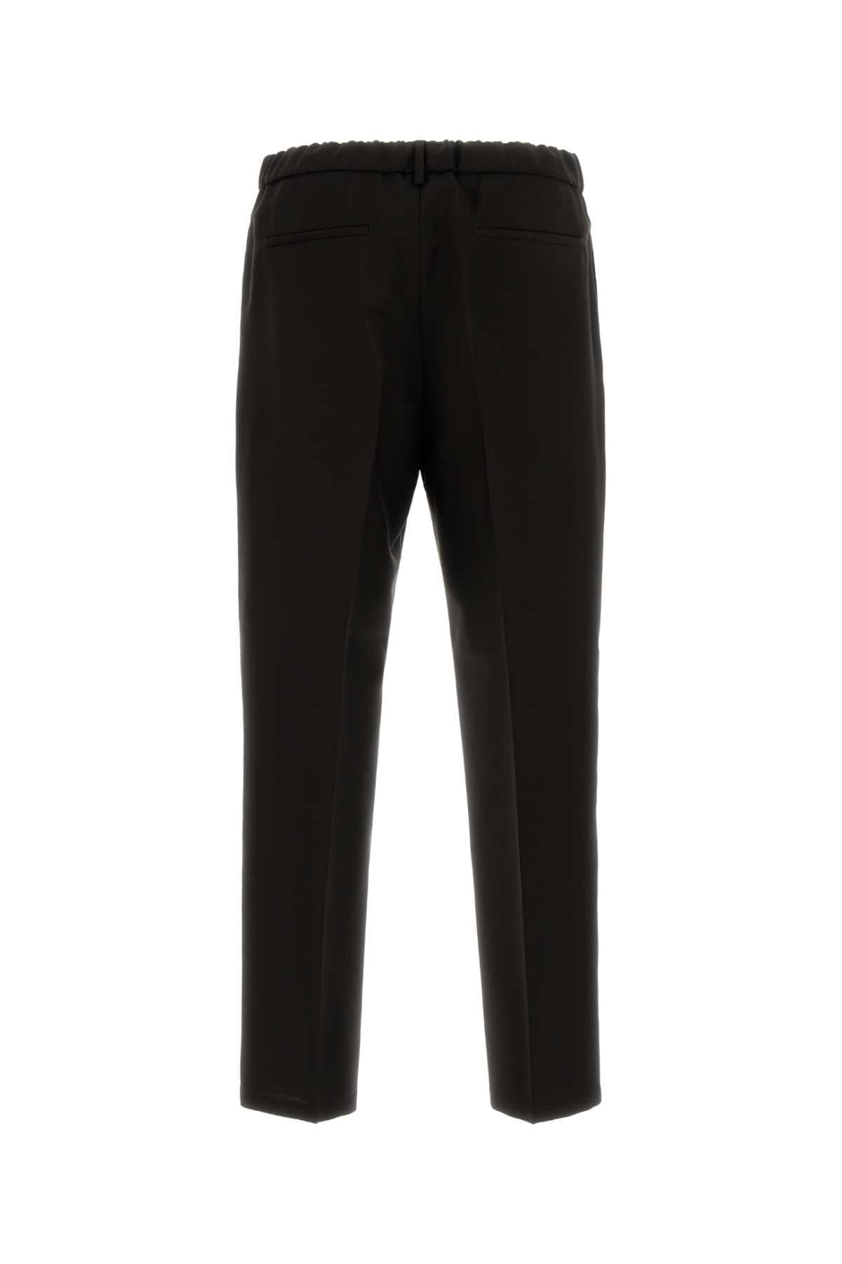 Jil Sander Men Dark Brown Wool Pant JIL SANDER