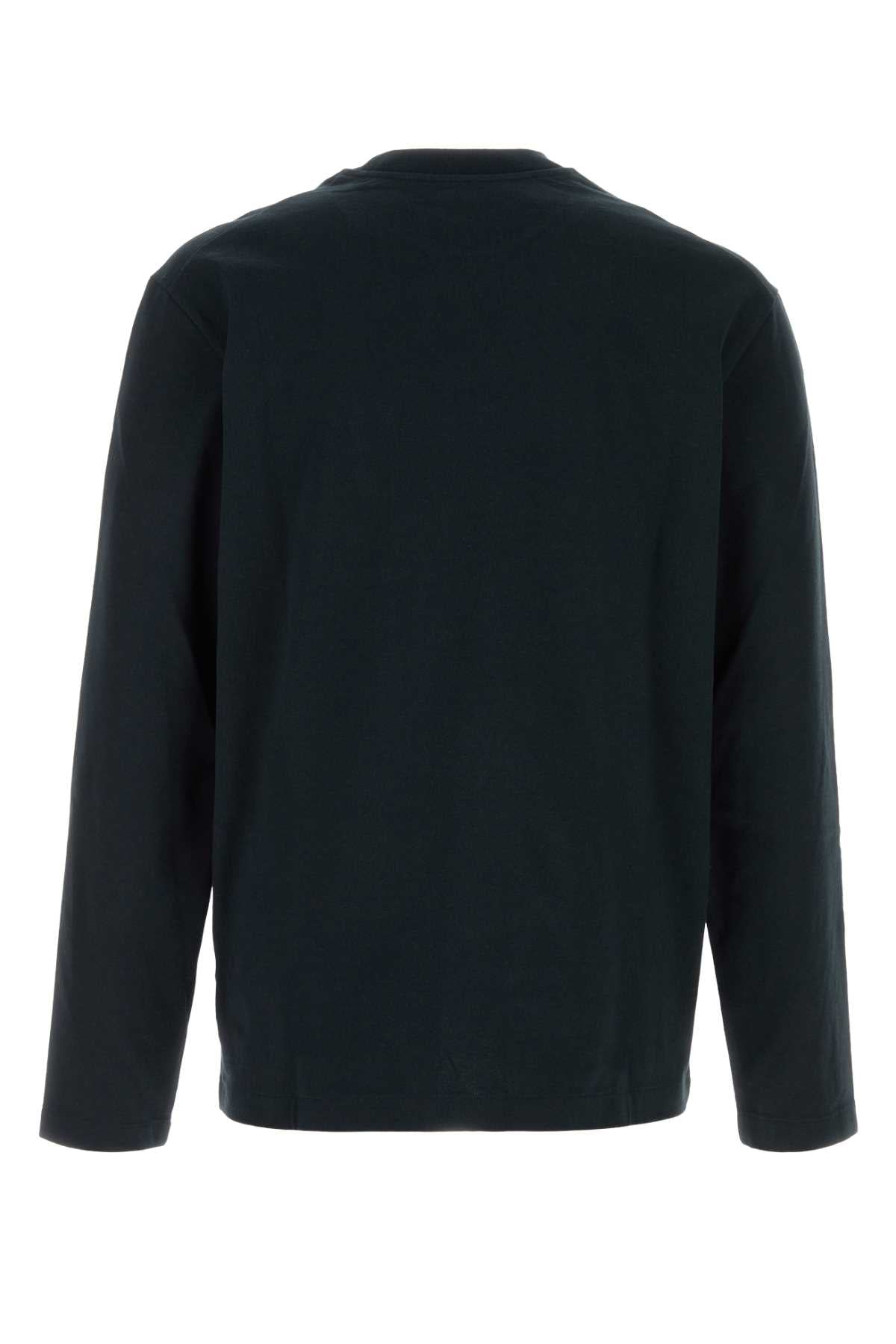 Jil Sander Men Midnight Blue Cotton T-Shirt JIL SANDER