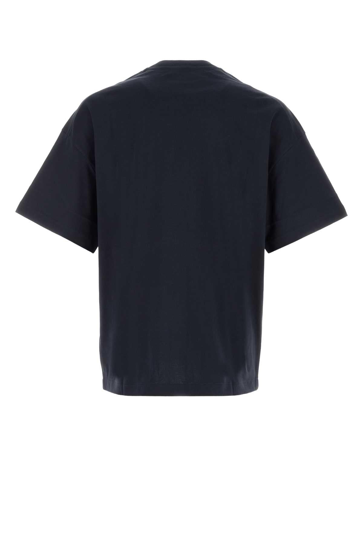 Jil Sander Men Midnight Blue Cotton T-Shirt JIL SANDER
