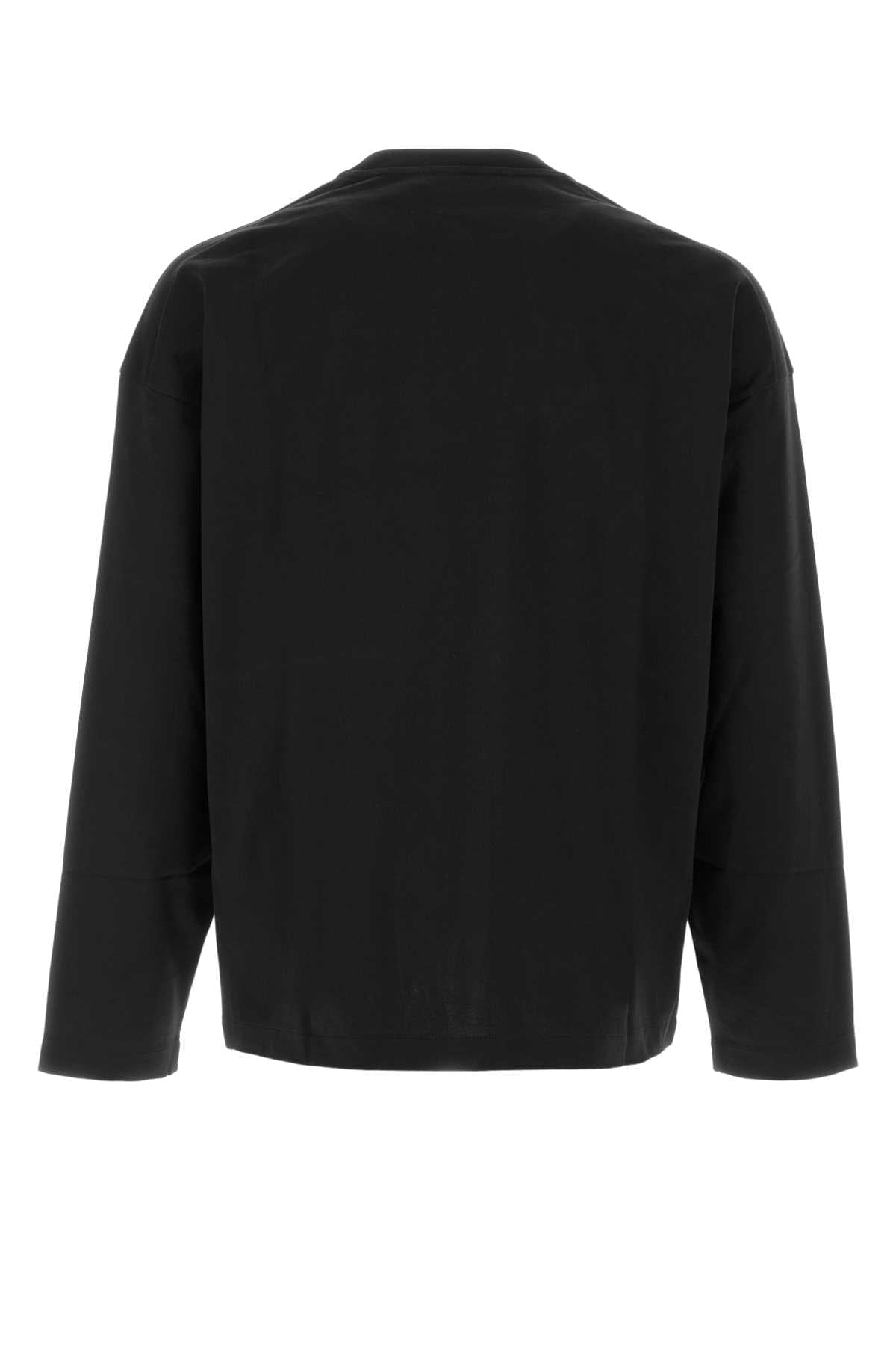Jil Sander Men Black Cotton T-Shirt JIL SANDER
