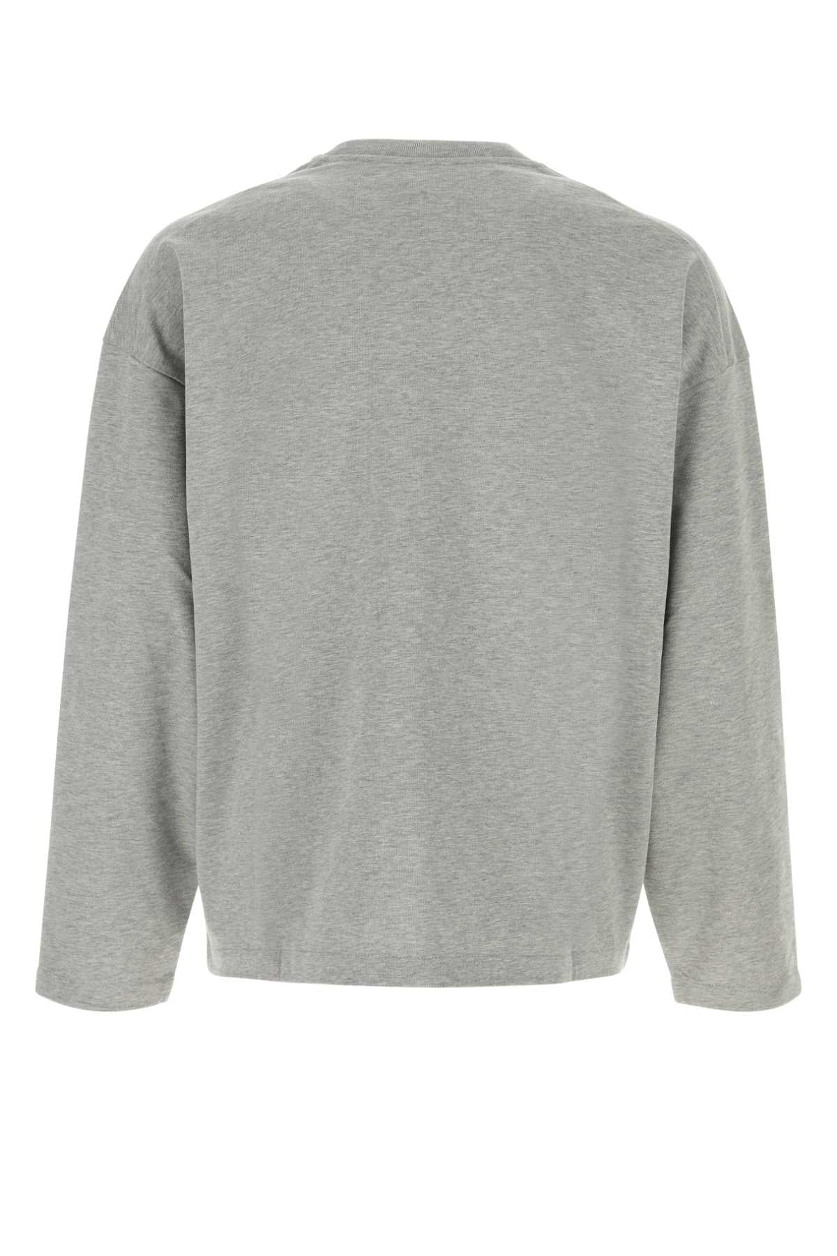 Jil Sander Men Grey Cotton T-Shirt JIL SANDER