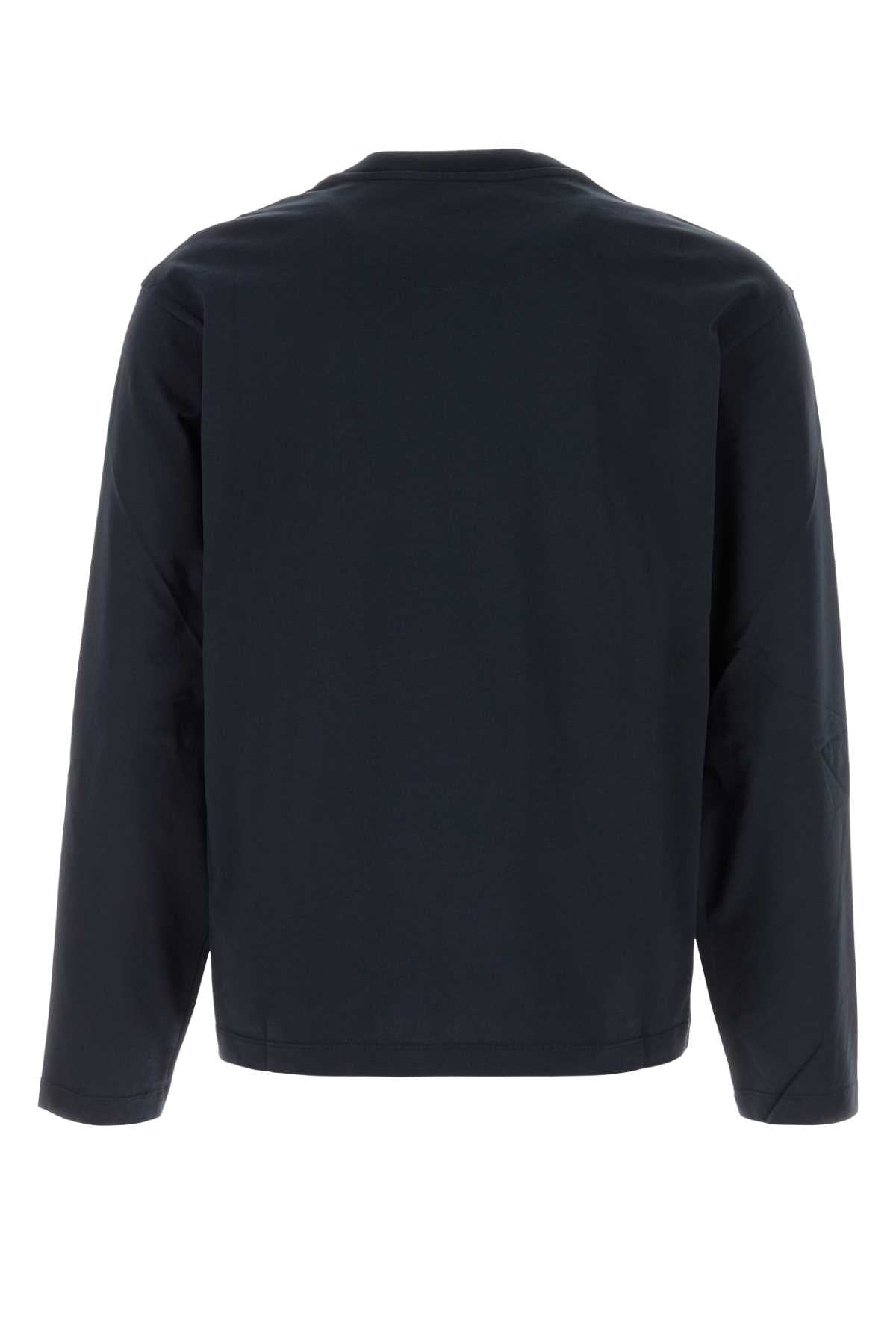 Jil Sander Men Midnight Blue Cotton T-Shirt JIL SANDER