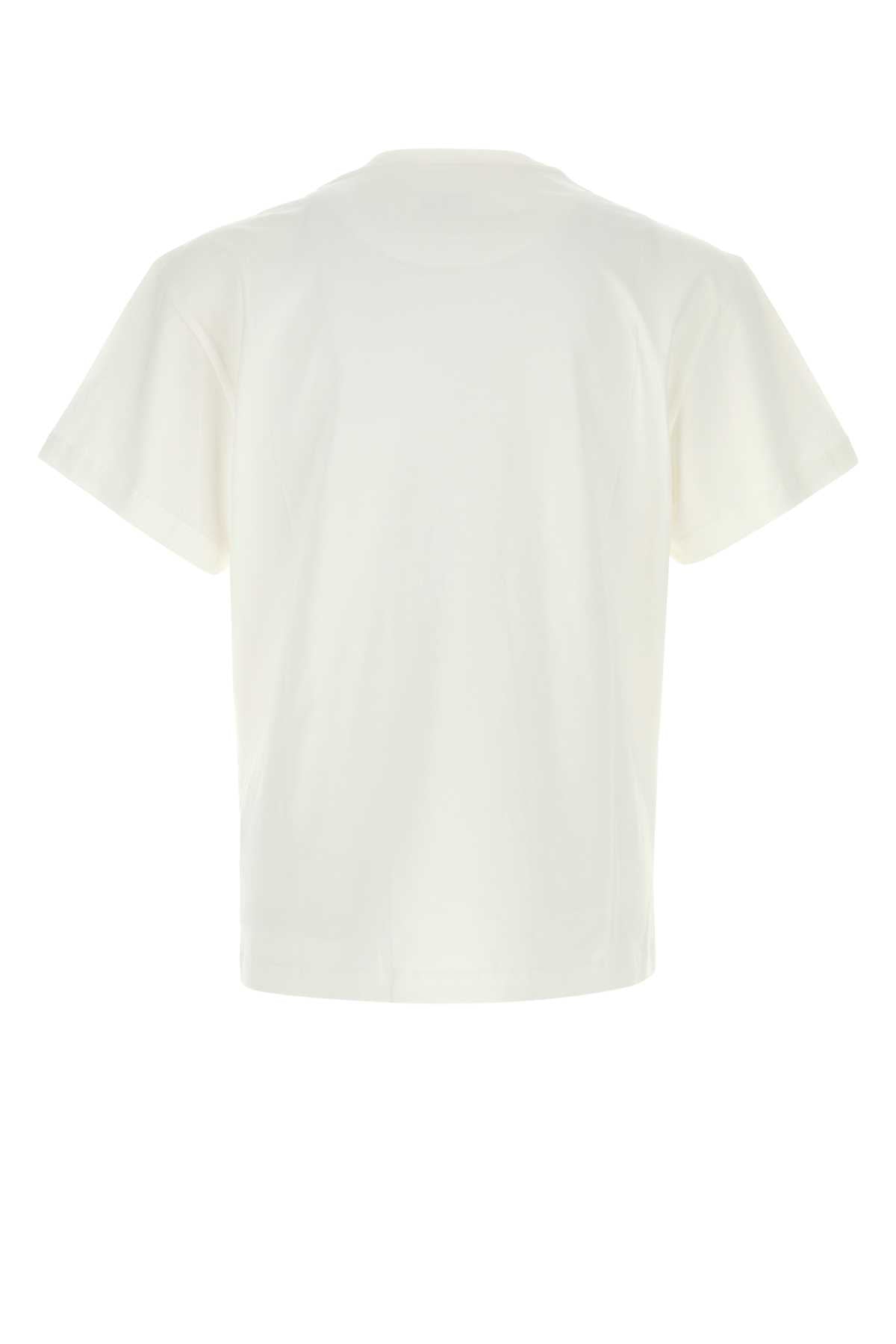 Jil Sander Men White Cotton T-Shirt JIL SANDER